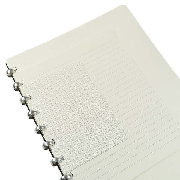 Atoma Refillable Notebook with Texon Cover - Brown, 165 x 210mm | Disc Bound System for Office, School & Creative Journaling