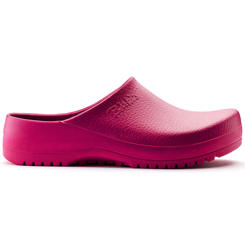 Birkenstock Super Birki Non-Slip Polyurethane Clogs for Women & Men | Comfortable Kitchen & Garden Shoes in Raspberry Sorbet | Ideal for Chefs, Nurses & Healthcare Workers