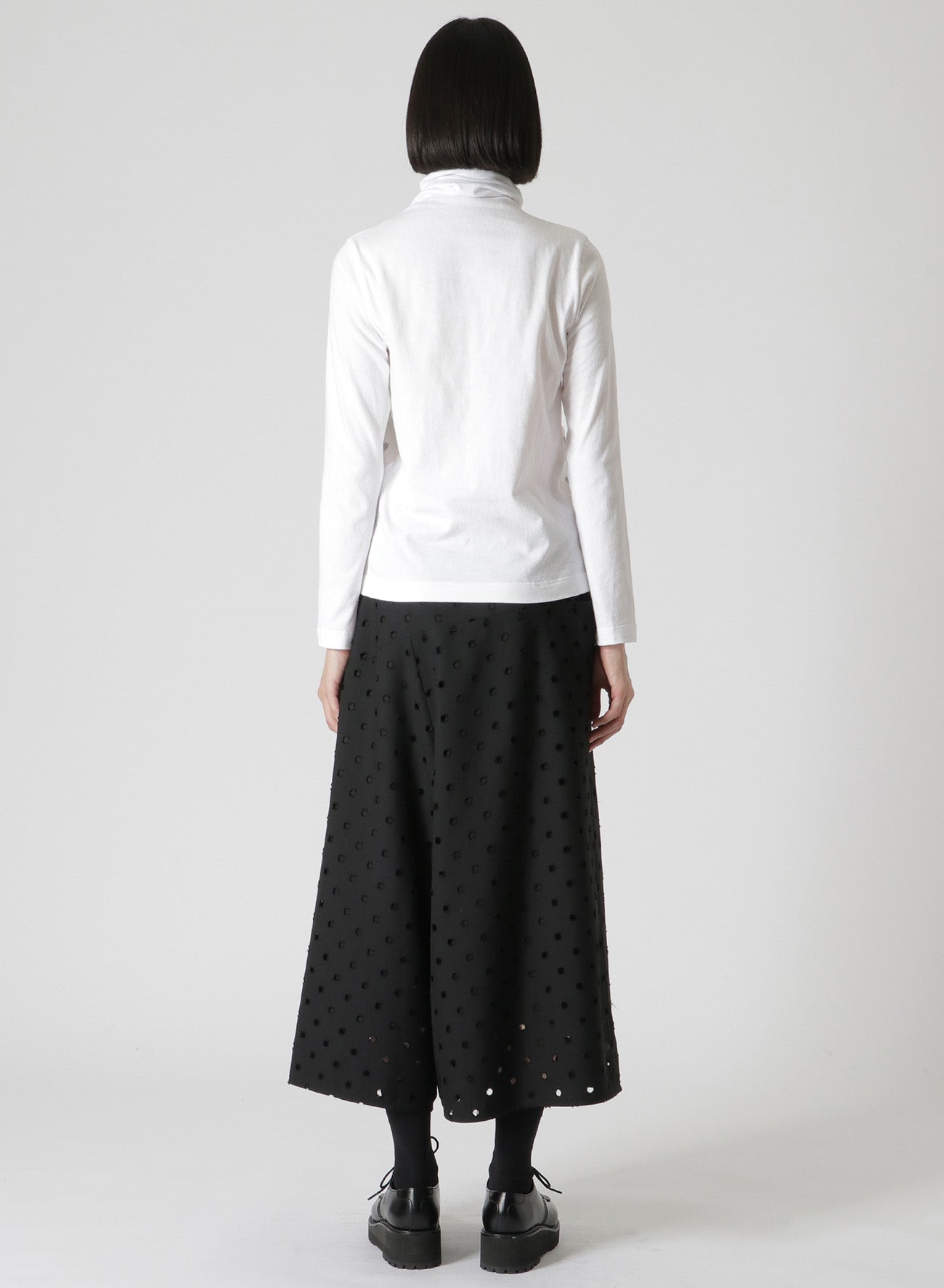 Soft Cotton Jersey Patchwork Turtleneck Sweater for Women - Cozy Winter Layering & Casual Office Wear