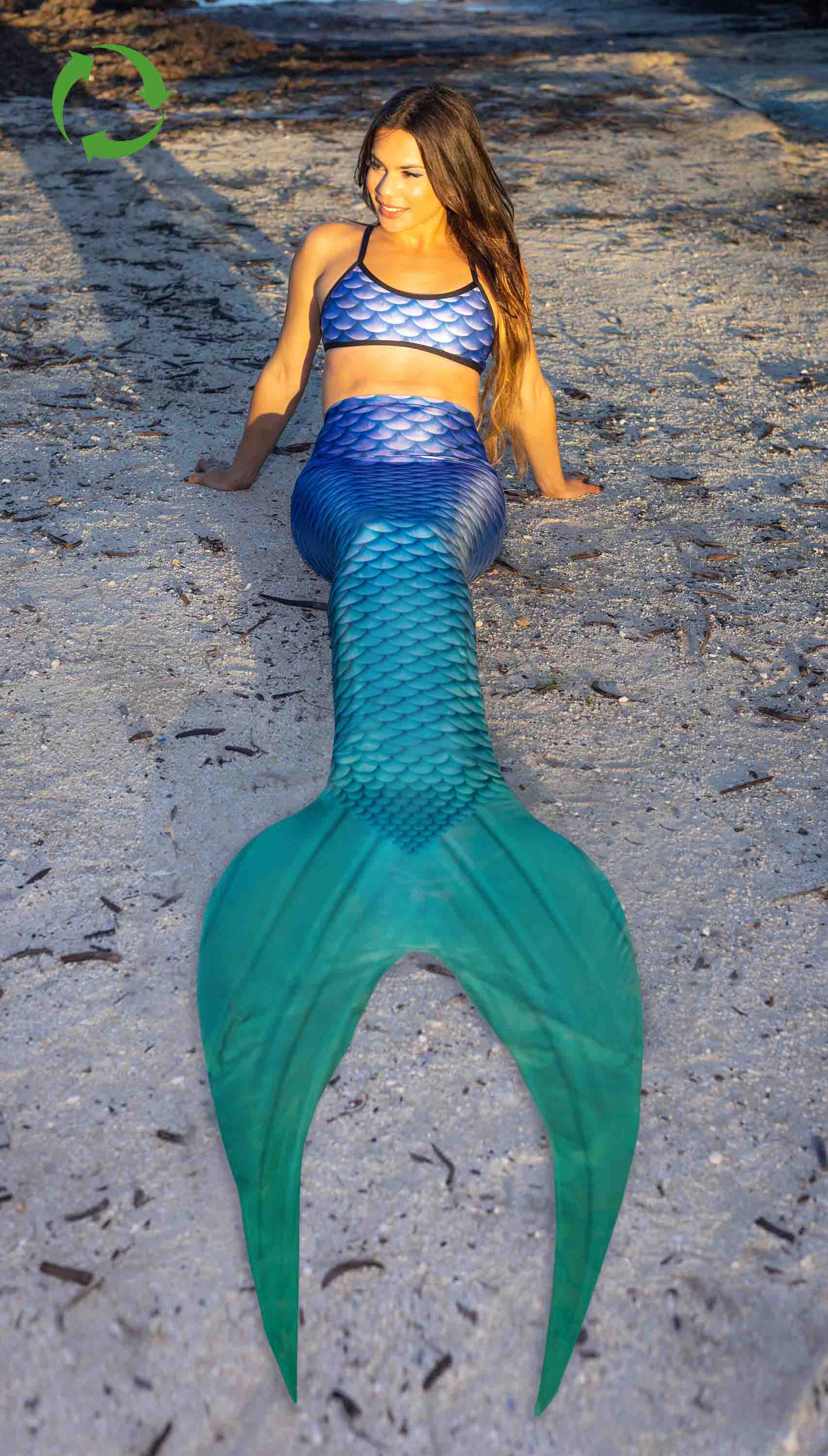 Lapis Eco Sirena Tail - High-Quality Mermaid Tail for Swimming & Performance - Perfect for Pool Parties, Costume Events & Underwater Photography