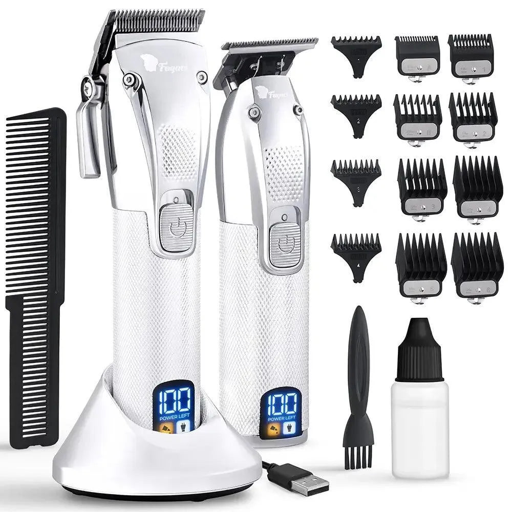 Professional Hair Clipper & Trimmer Set for Men - Precision Grooming Kit for Home & Salon Use - Perfect for Beard, Mustache & Hair Styling