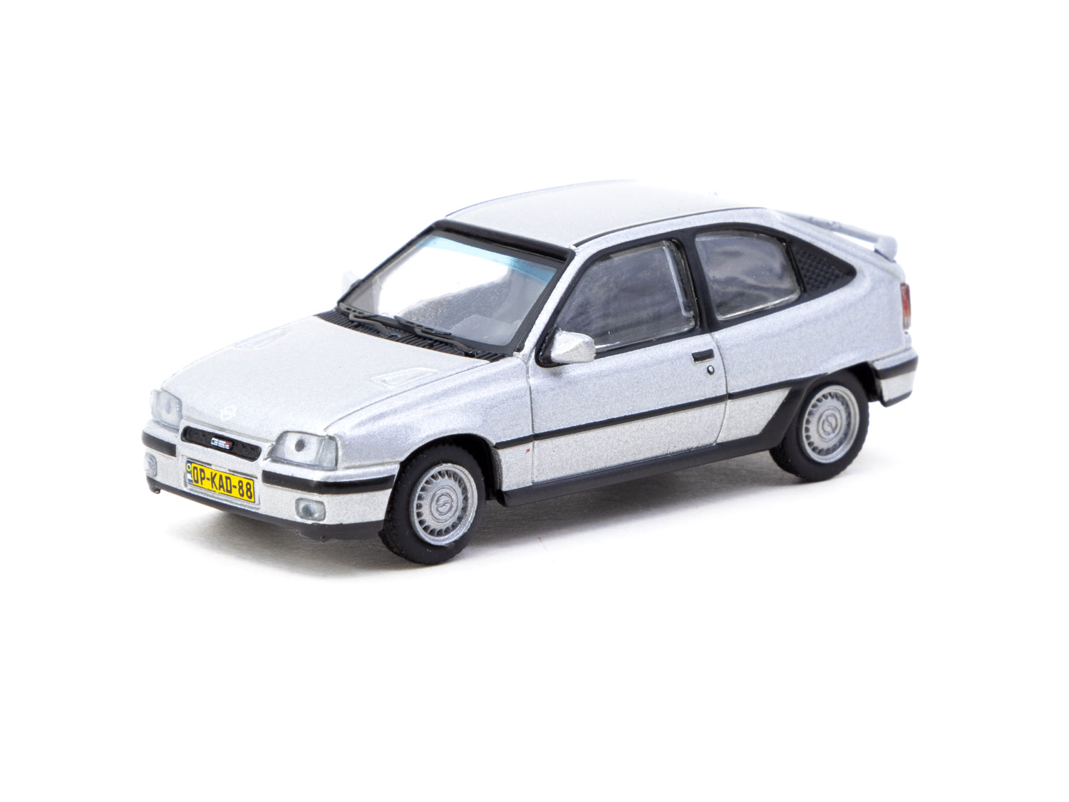 Tarmac Works 1/64 Scale Opel Kadett GSi Diecast Model Car - Silver Finish | Collectible Miniature Vehicle for Display & Racing Scenes | Perfect for Car Enthusiasts & Model Collectors