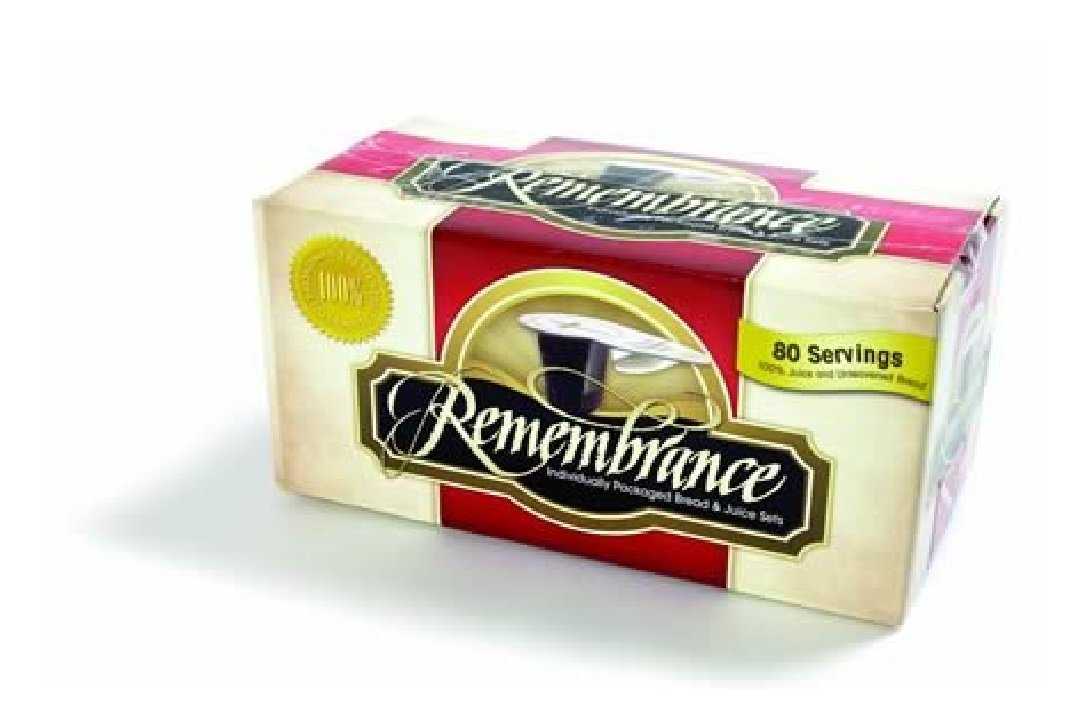 Individually Packaged Bread & Juice Sets - 80 Servings Communion Supplies for Church Services, Memorial Events & Religious Gatherings