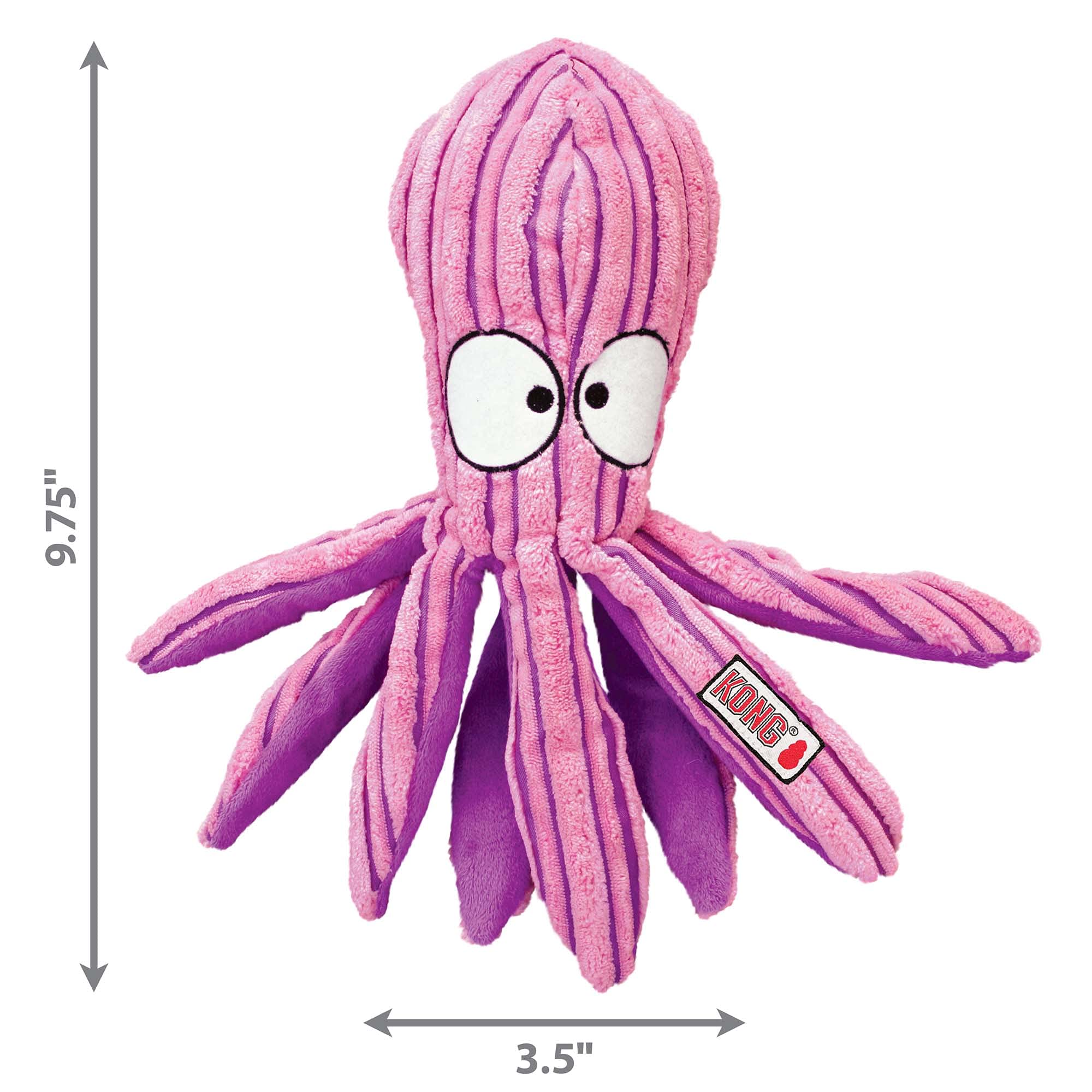 Kong Company 38731904 CuteSeas Octopus Dog Toy - Medium Chew Toy for Small & Medium Dogs - Interactive Play & Dental Health - Perfect for Indoor & Outdoor Fun
