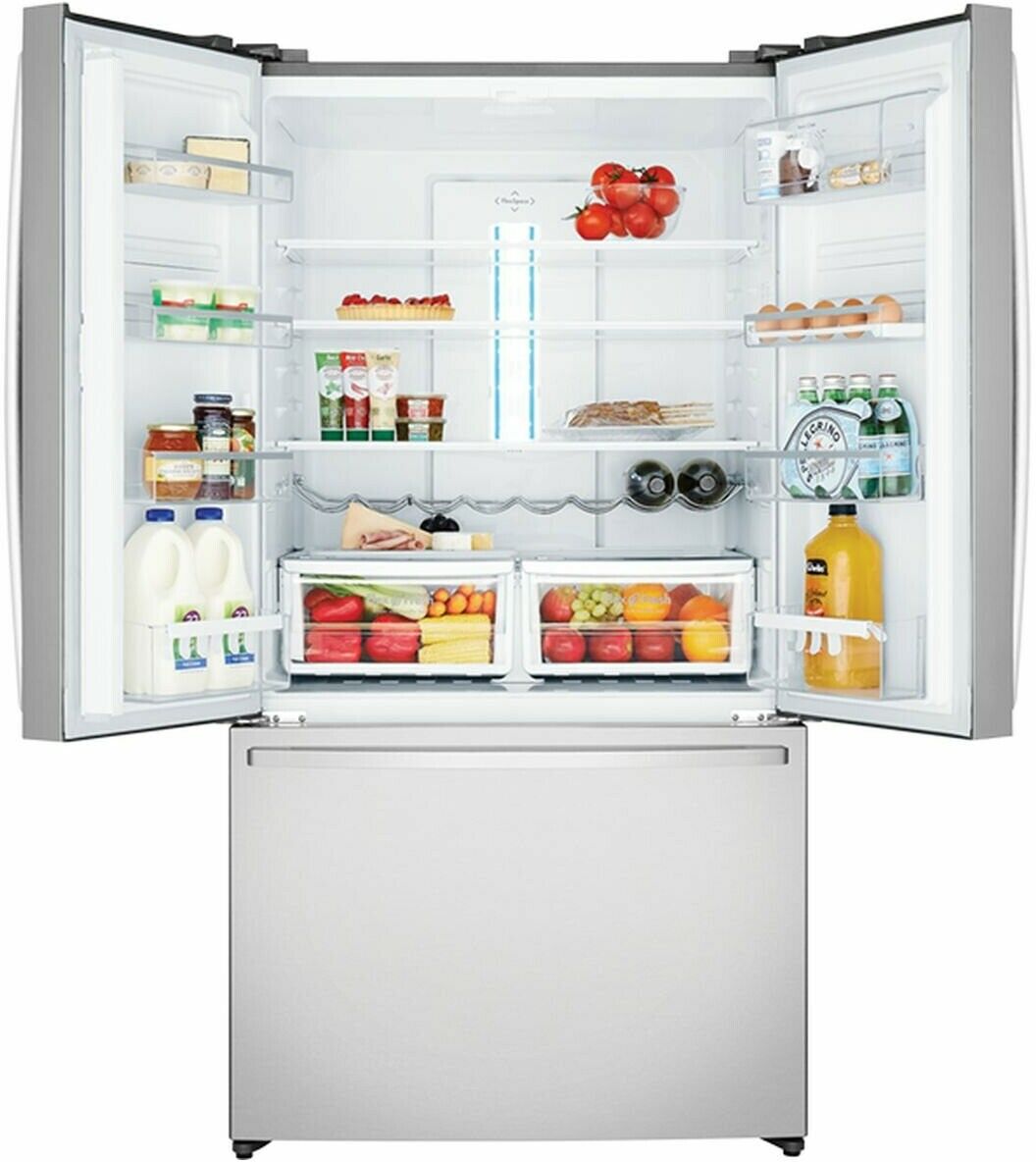 Westinghouse 565L French Door Refrigerator WHE6000SB - Energy Efficient Stainless Steel Smart Fridge for Modern Kitchen & Large Family Use