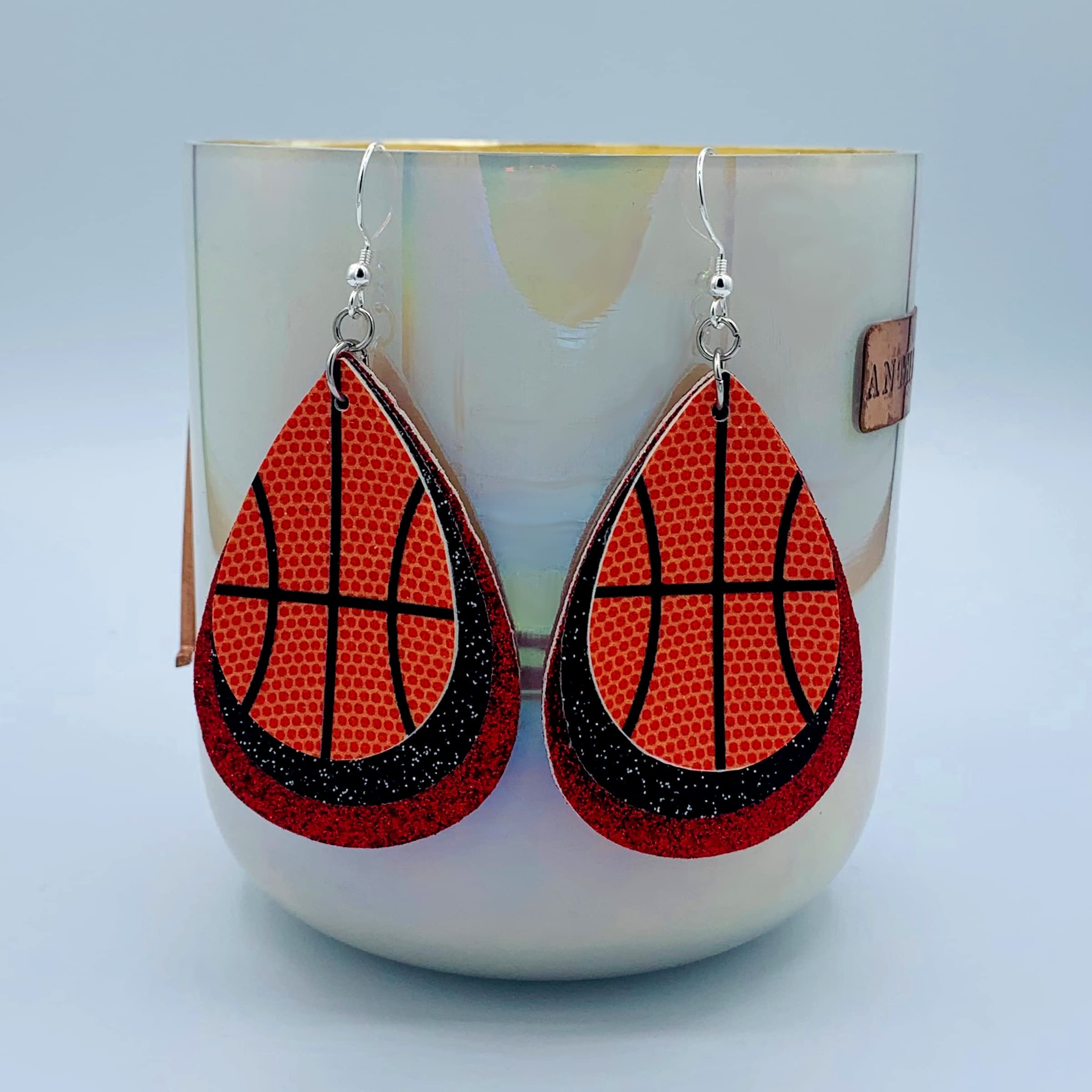Basketball Earrings for Women - Stylish Basketball Jewelry Gifts for Moms and Players' Wives - Perfect for Game Day, Sports Events & Basketball Fans