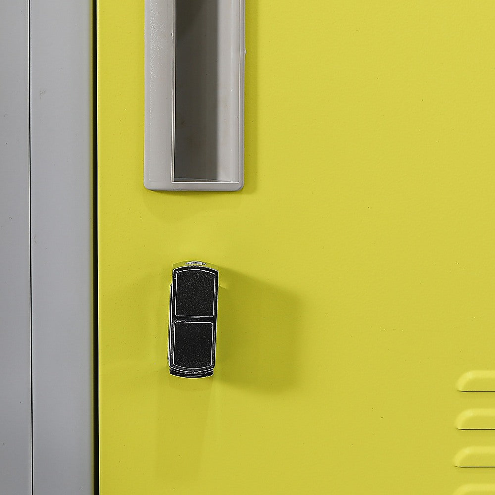 12-Door Locker with Padlock - Heavy Duty Metal Storage Cabinet for Office, Gym, School & Home - Secure Equipment & Personal Belongings Organization (Ideal for Locker Rooms, Employee Storage & Sports Facilities)