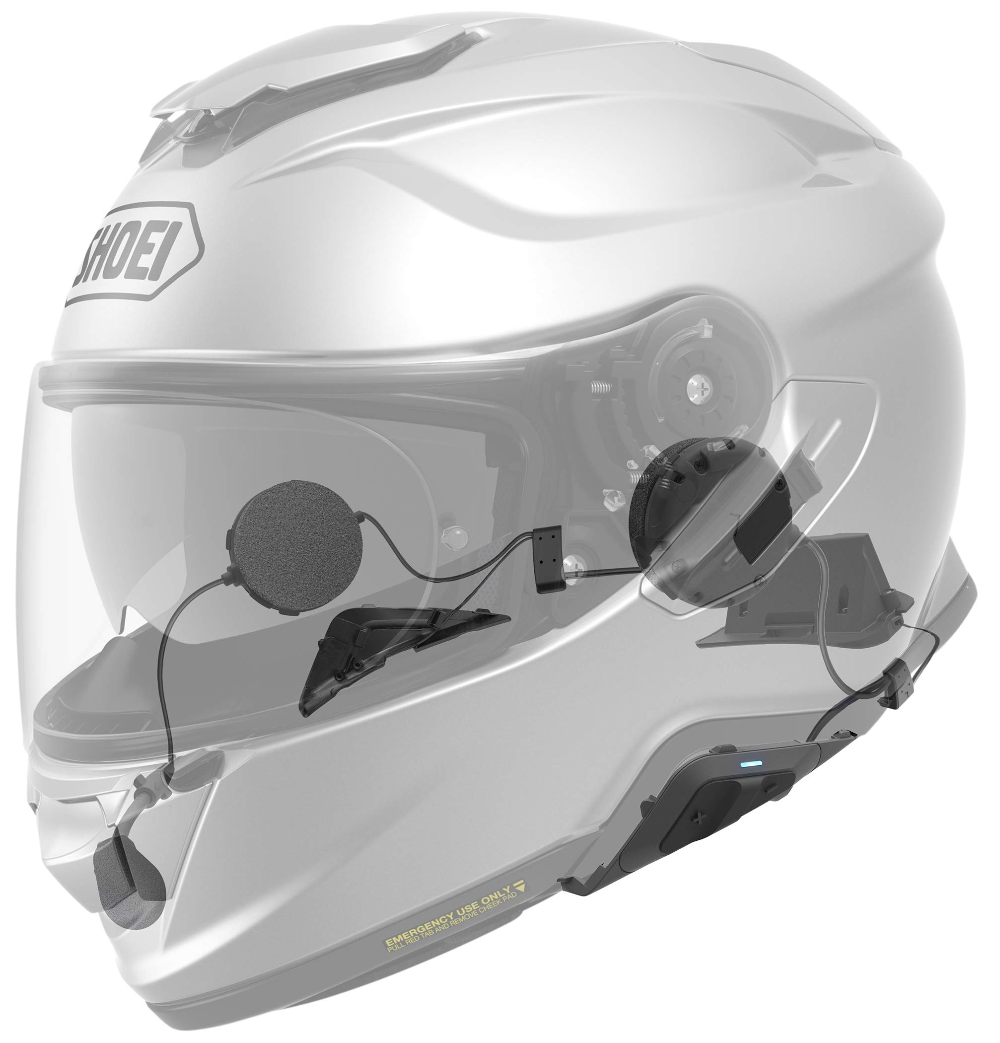 Sena SRL 2 Motorcycle Bluetooth Communication System - Compatible with Shoei GT-Air 2 Helmet | Wireless Intercom for Group Riding & GPS Navigation | Perfect for Touring, Commuting & Adventure Motorcycling