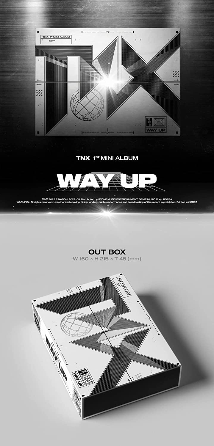 TNX - Way UP (1st Mini Album) with Exclusive Korean Culture Gift Set (Decorative Stickers & Photocards) | Perfect for K-Pop Fans, Album Collectors & Korean Culture Enthusiasts