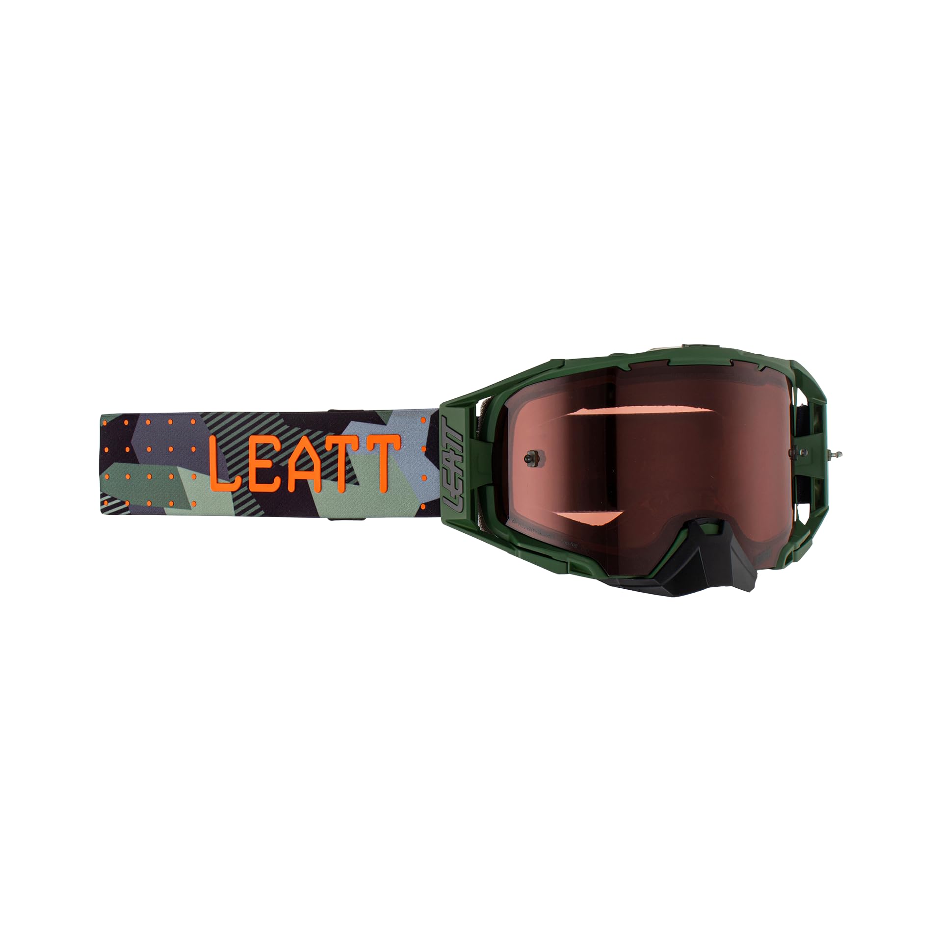 Leatt Goggle Velocity 6.5 Adult Motocross Goggles - Green Frame with Rose Lens for Off-Road Racing, Dirt Biking & ATV Riding - UV Protection & Anti-Fog Design