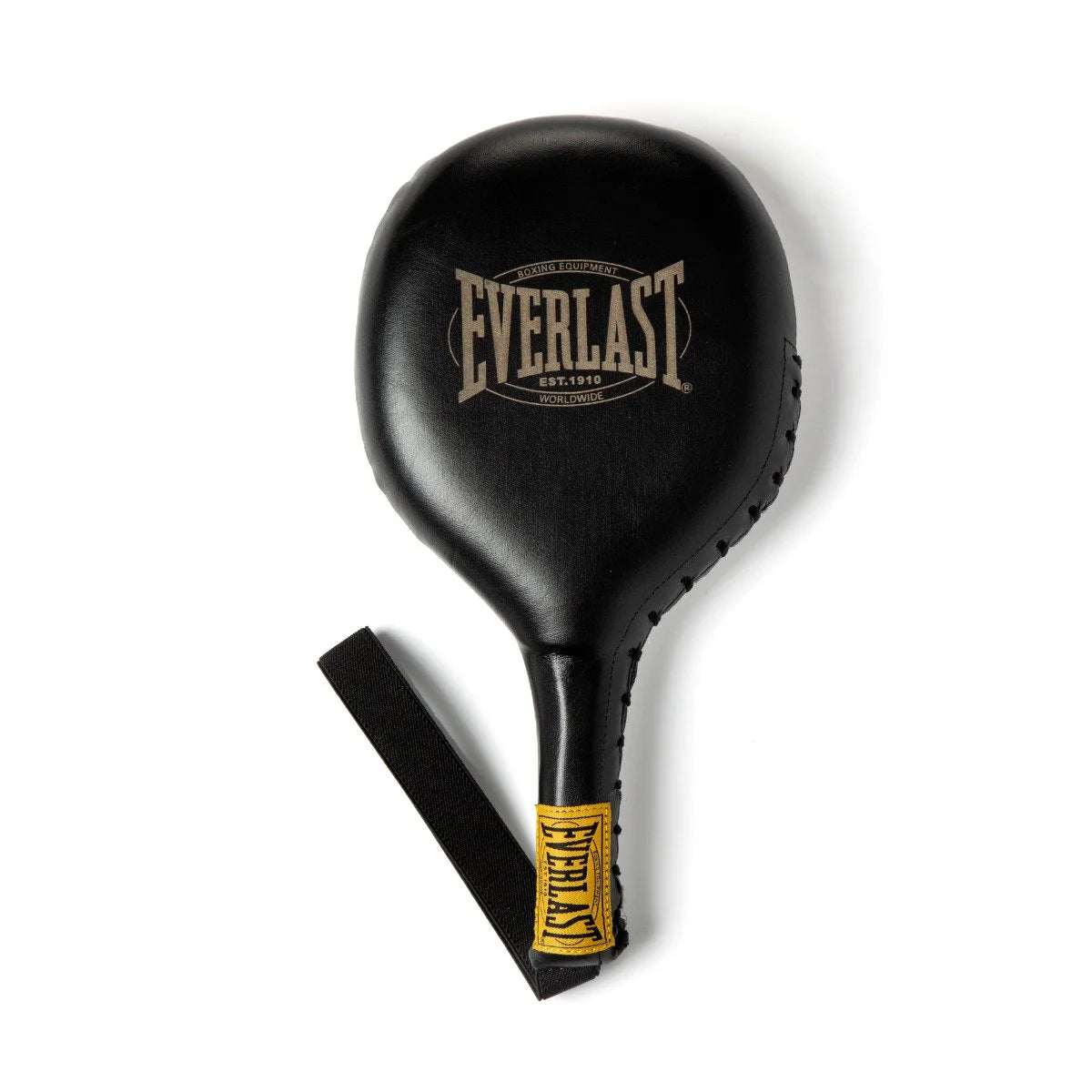 EVERLAST PADDLES LEATHER 1910 STRIKING BLACK/WHITE - Premium Boxing Training Gear for Home Gym & Martial Arts Practice
