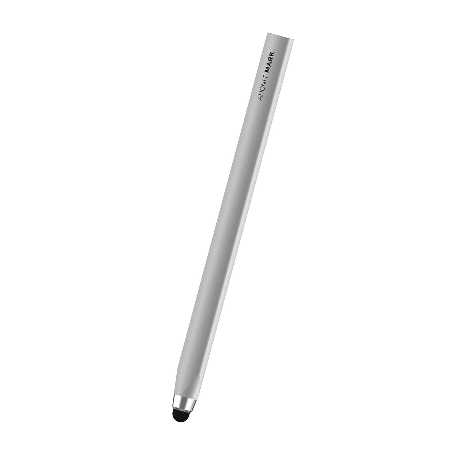 Adonit Mark Stylus - Premium Silver Stylus Pen for iPad, iPhone, Tablets - Perfect for Drawing, Note-Taking & Digital Art