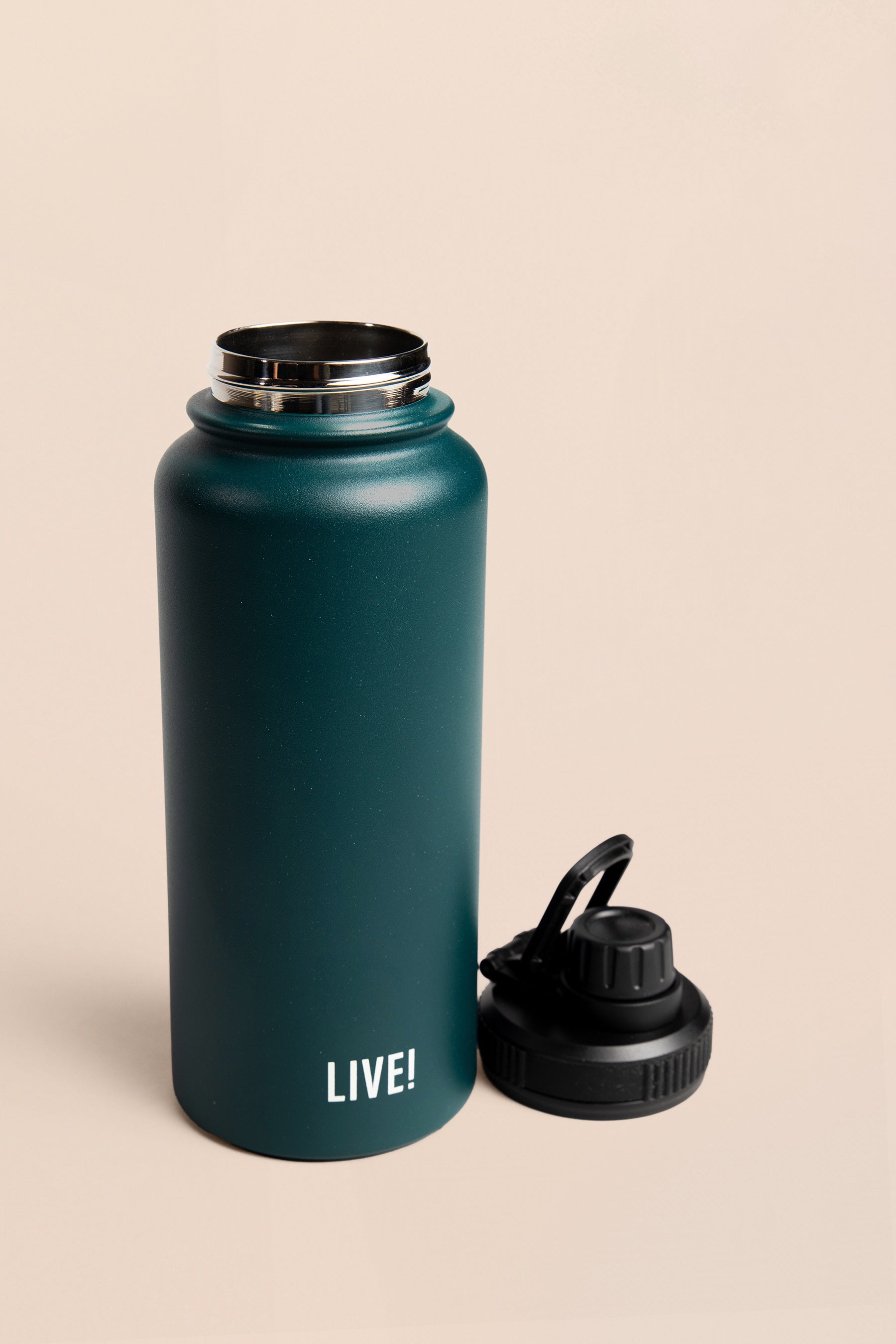 Premium Insulated Thermo Sport Bottle 31.10 oz (920ml) - Leakproof Stainless Steel Water Bottle for Gym, Hiking & Outdoor Activities - Keeps Drinks Cold 24H Hot 12H