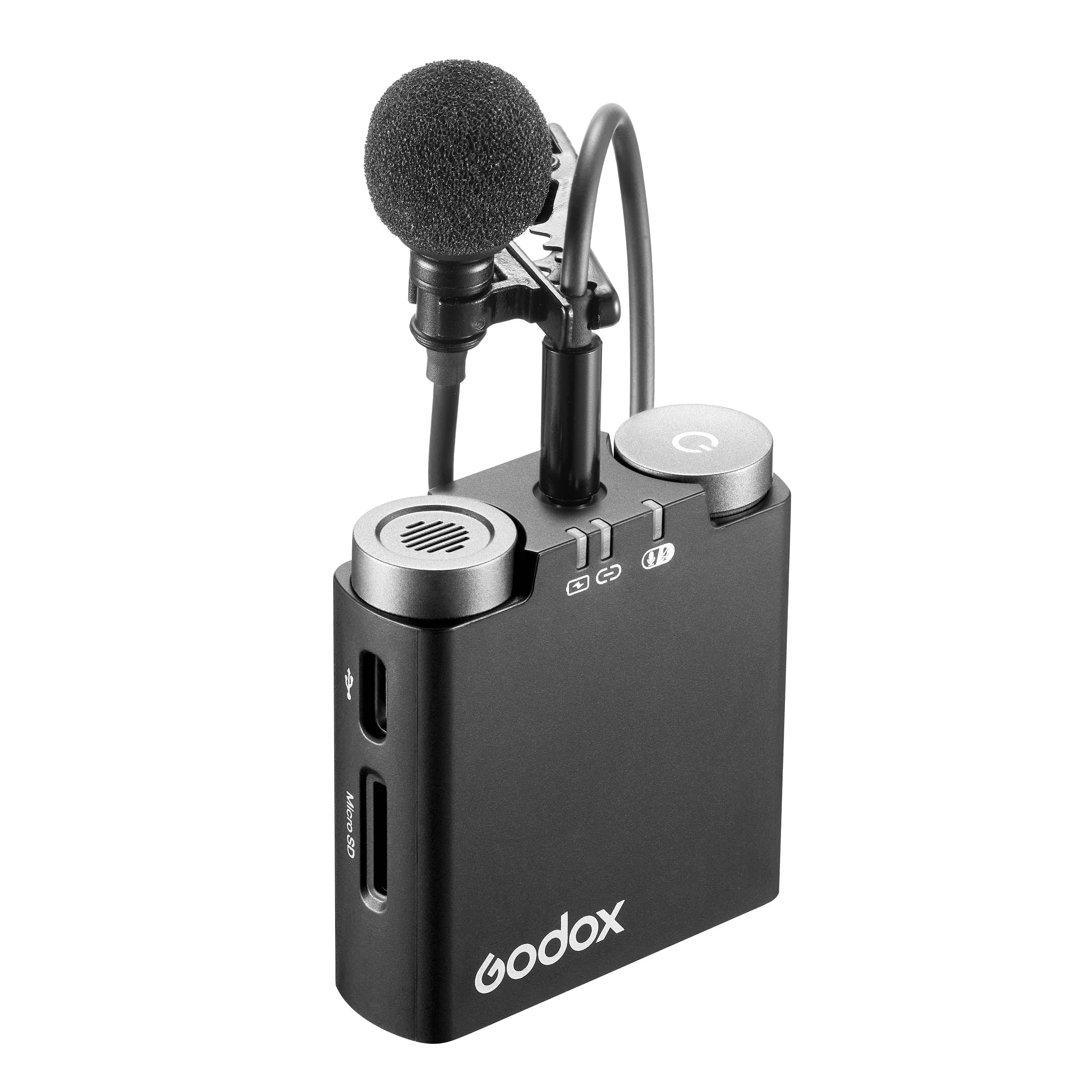 Virso M2 Kit 2.4GHz Wireless Microphone System for YouTube, Podcasting, Live Streaming & Recording - Professional Wireless Lavalier Mic with Noise Cancellation