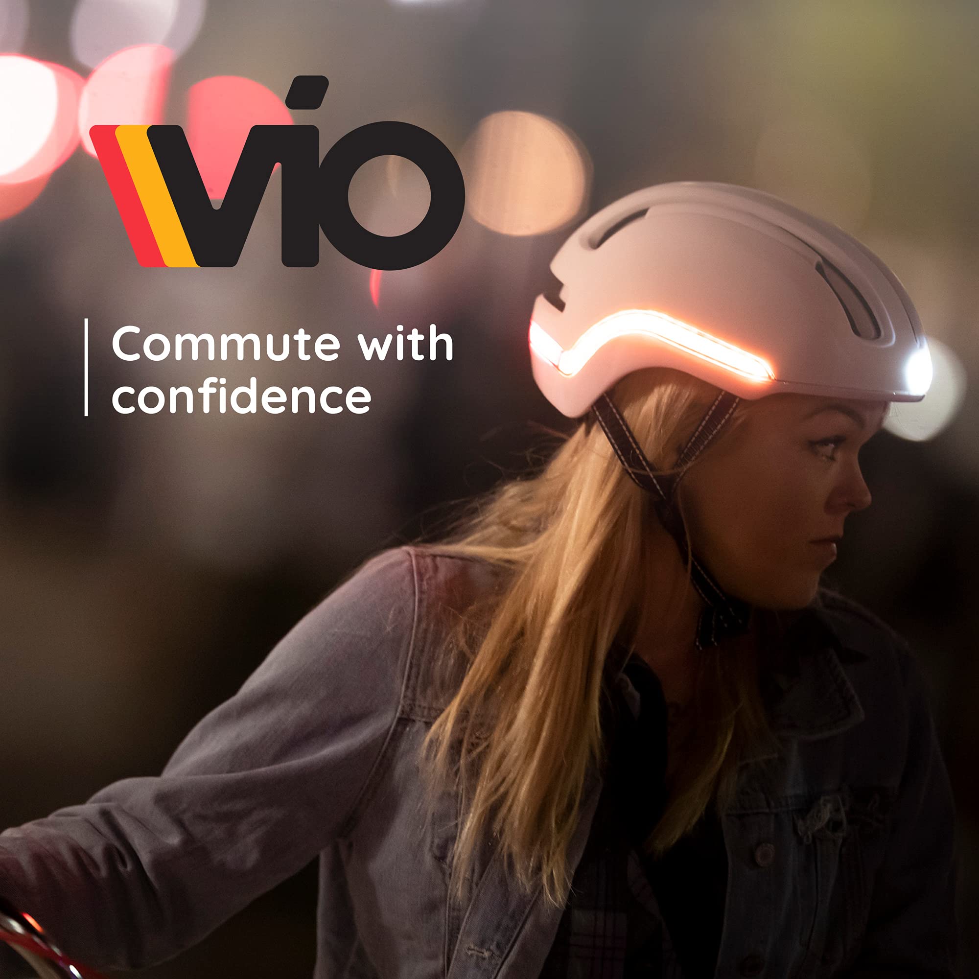 Nutcase VIO Bike Helmet with LED Lights & MIPS Protection - Lightweight Adult Cycling Helmet for Road Biking, Commuting & Urban Safety - Navy Blue Small/Medium (54-58cm) - Perfect for Night Rides & City Cycling