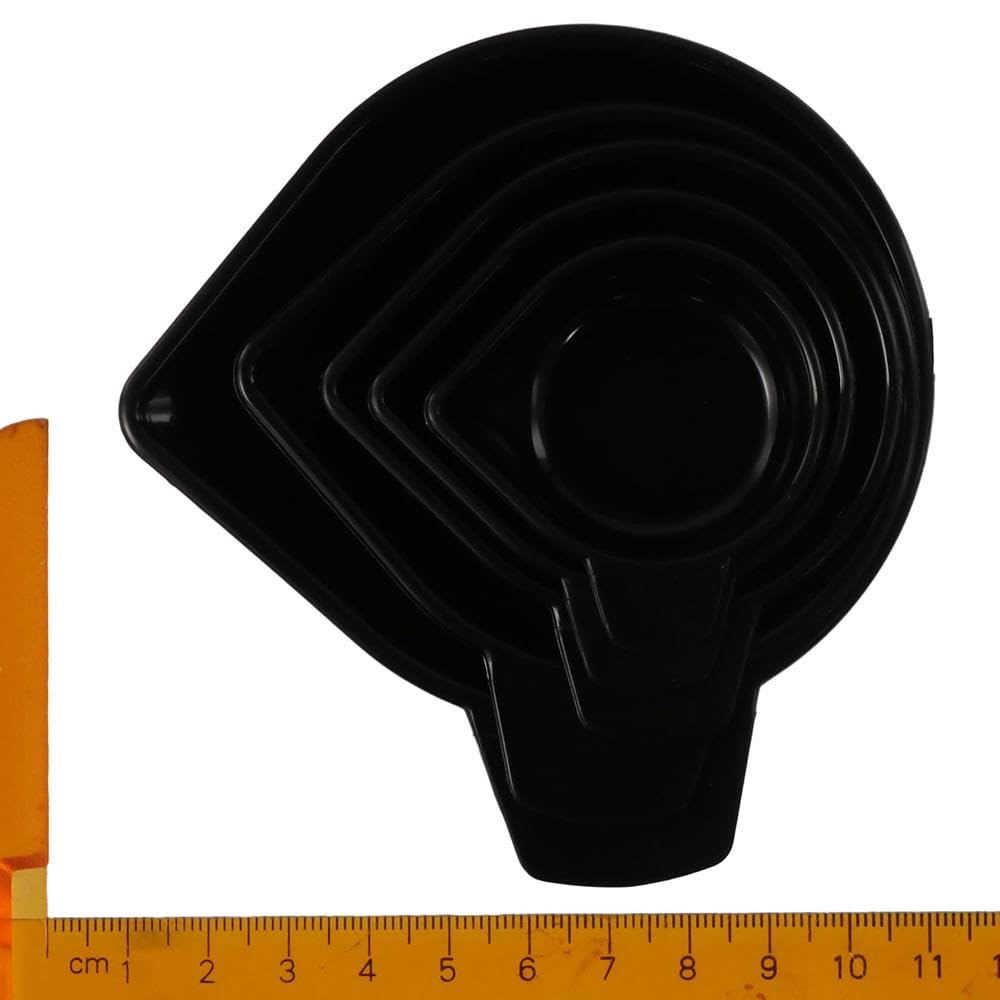 5-Piece Plastic Weighing Pans Set - 5 Different Sizes for Precise Measurement | Laboratory Equipment for Powders, Liquids, Gems & Chemicals | Ideal for Science Labs, Jewelry Making & DIY Projects
