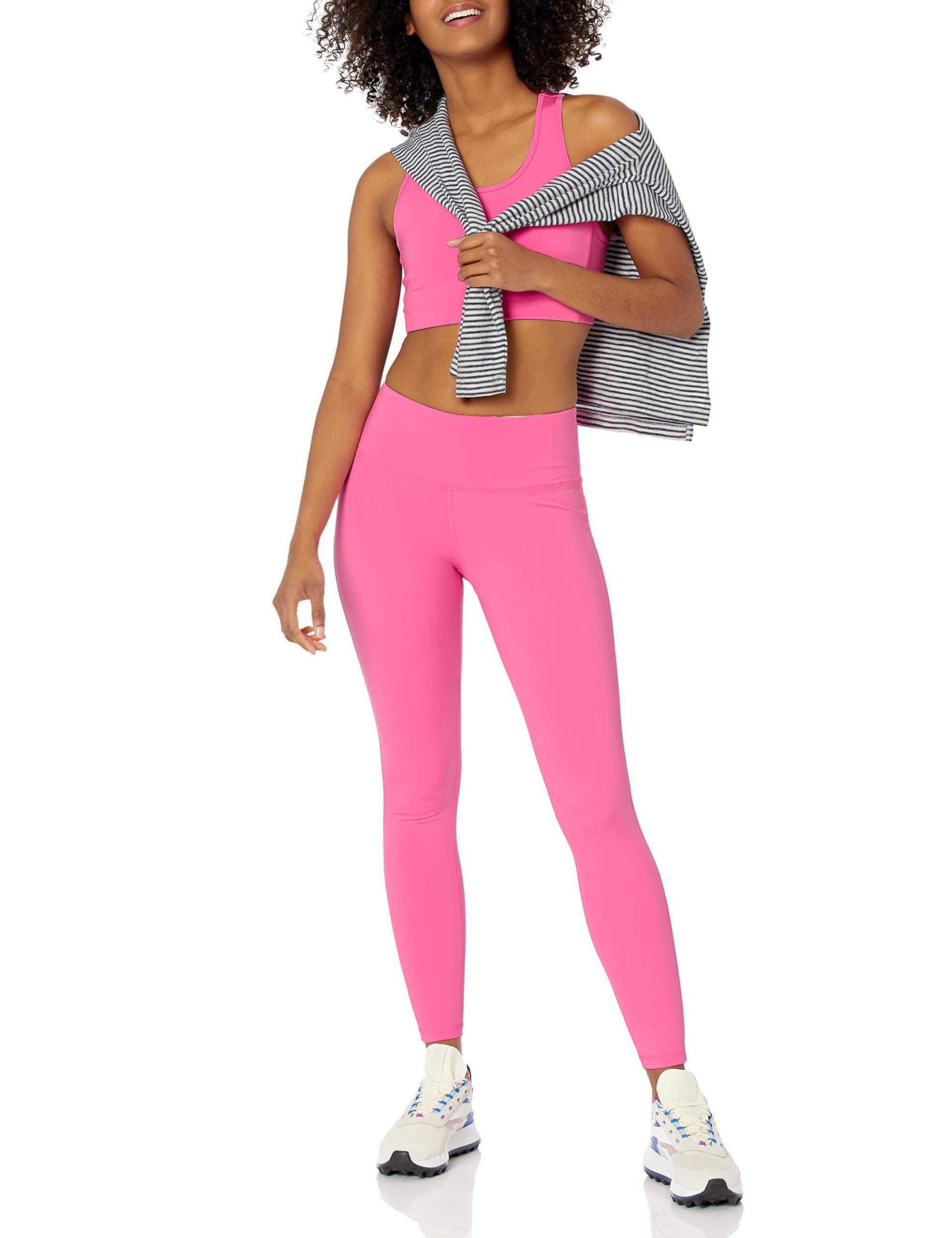 Amazon Essentials Women's Active Sculpt Leggings - Mid Rise Full Length Workout Leggings for Yoga, Running & Gym | Plus Size Available | Comfortable Athleisure Wear for Everyday Use