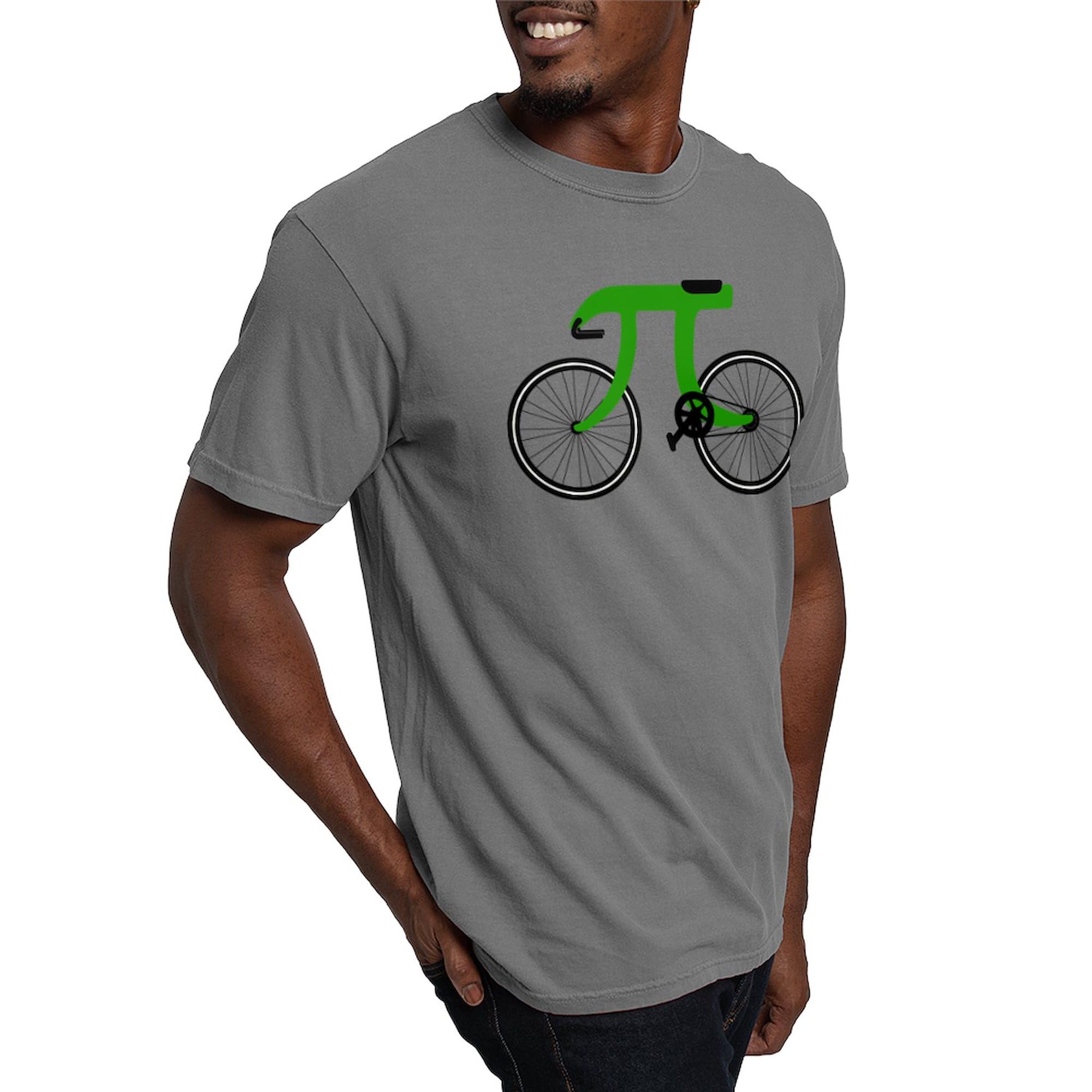 Pi Bicycle T-Shirt for Men - Comfort Colors Cotton Tee - Perfect for Cycling Enthusiasts & Math Lovers