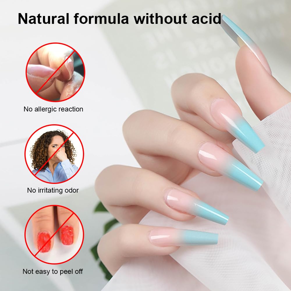 Professional Gel Nail Polish Dehydrator & Acid-Free Primer Set - Prep for Acrylic & UV Gel Nails - Salon Quality Nail Supplies for Long-Lasting Manicures at Home or Professional Use
