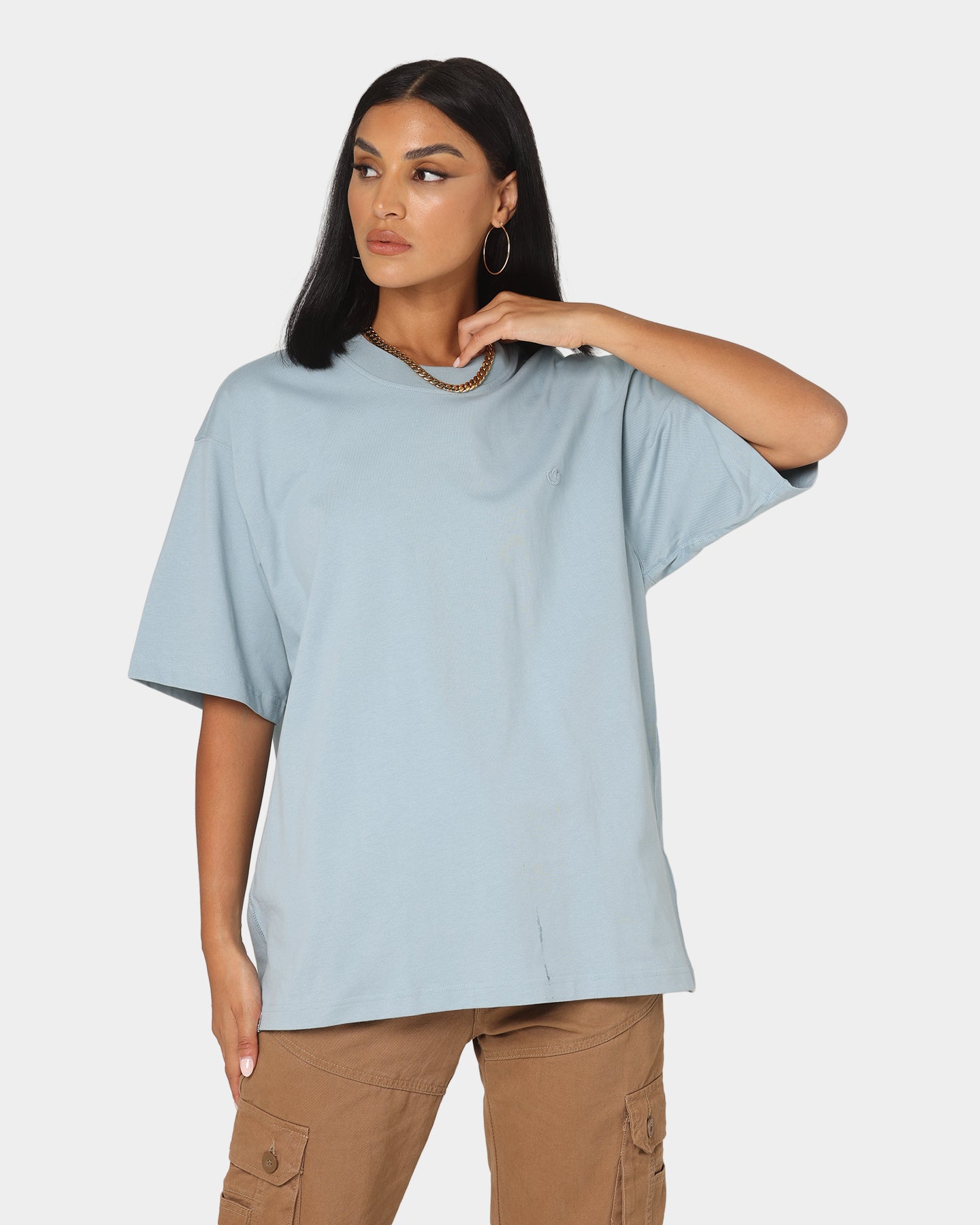 Adidas Originals Men's Classic T-Shirt - Magic Grey - Comfortable Cotton Casual Tee for Everyday Wear, Gym & Street Style