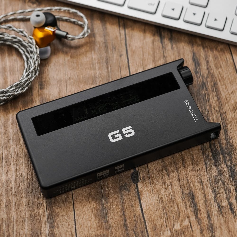 TOPPING G5 Portable Bluetooth DAC & AMP with LDAC Audio and NFCA HPA - High Resolution Wireless Headphone Amplifier for Audiophiles, Travel & Home Audio