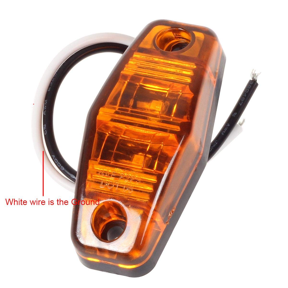 Partsam 12V Waterproof LED Trailer Lights - 2Pcs 6 Inch Oval Tail Lights with Stop/Turn/Brake Function + 8x Mini Oval LED Marker Lights for Utility Boats, RVs, Campers & Cargo Trailers | Durable Lighting Solution for Night Driving & Safety