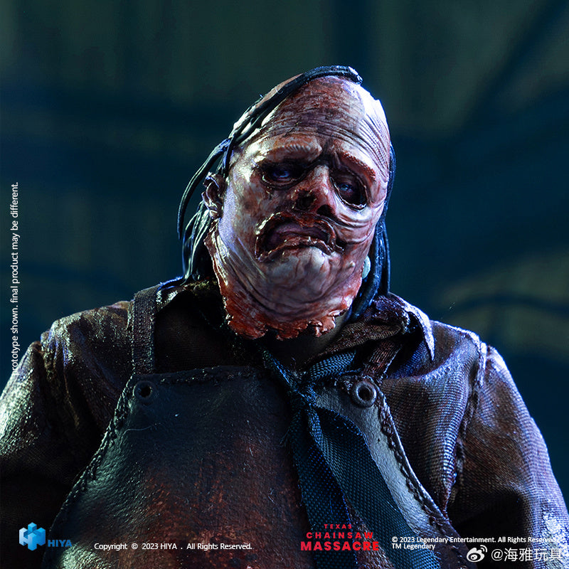 HIYA 6-inch 1/12 Scale Leatherface Action Figure - Texas Chainsaw Massacre 2022 Movie Collectible - Perfect for Horror Fans & Model Display