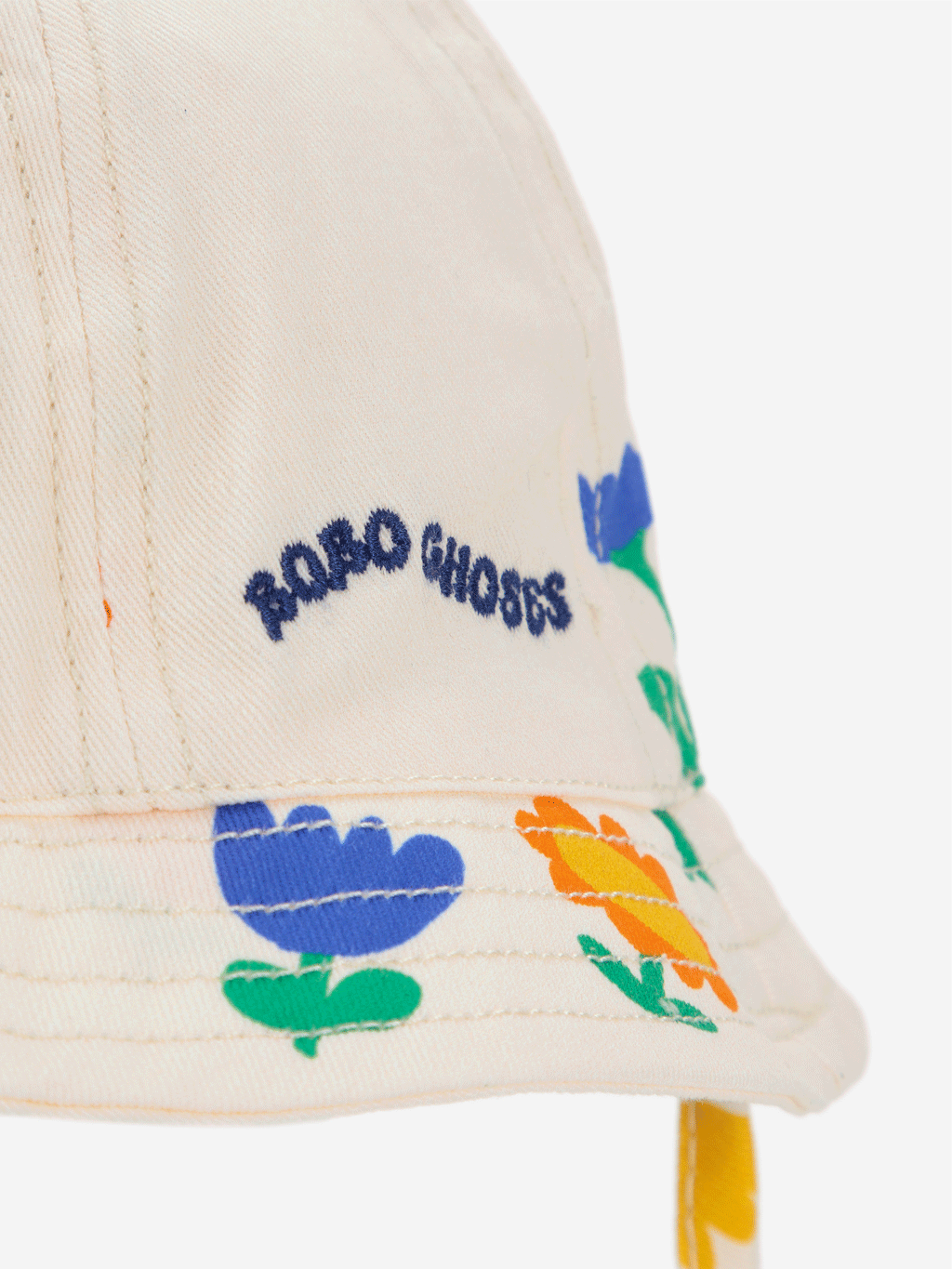 Bobo Choses Baby Sun Hat for Girls & Boys - UV Protection Wide Brim Floral Garden Party Hat for Outdoor Play, Beach, and Summer Activities