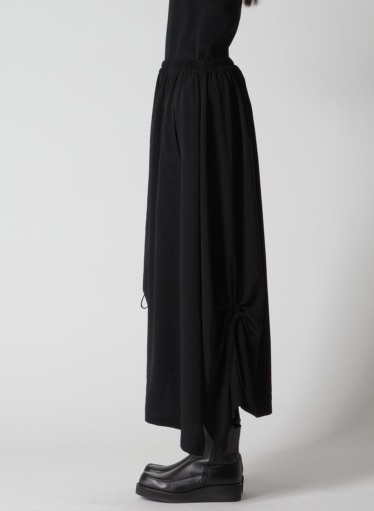 Elegant Crepe de Chine Circle Gathered Skirt - Flowy Midi Skirt for Women | Perfect for Office Wear, Date Nights & Summer Outfits