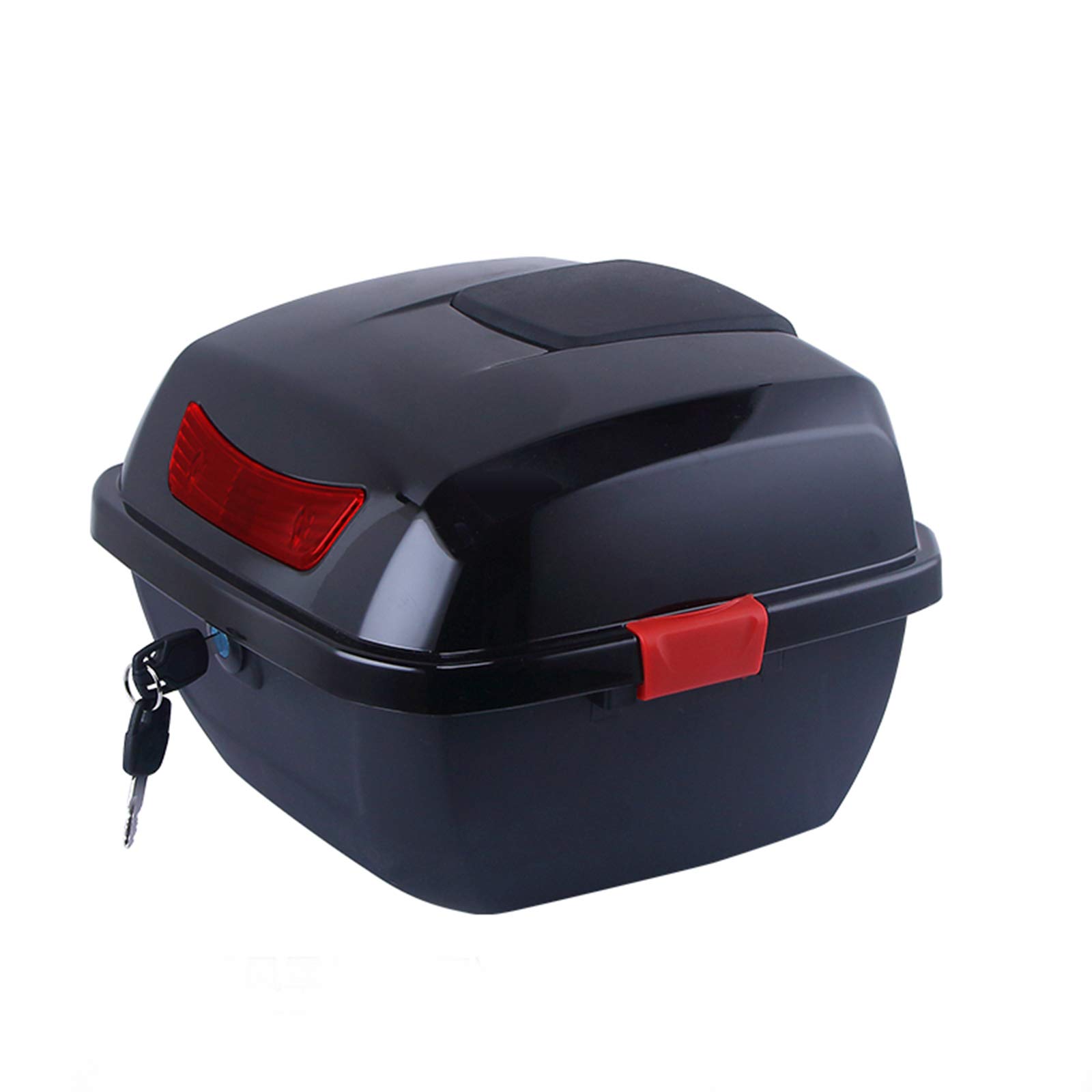 **Heavy Duty Waterproof Motorcycle Rear Travel Bag - Weather Resistant Tail Trunk Luggage for Long Rides & Commuting - Black**