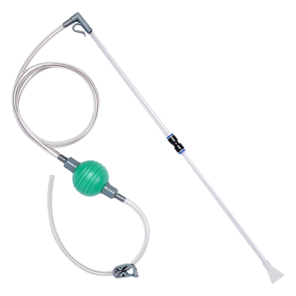 POPETPOP Fish Tank Gravel Cleaner - Aquarium Siphon Vacuum Cleaner with Water Changer Pump | Sand Cleaner & Filter for Freshwater & Saltwater Tanks | Perfect for Weekly Maintenance & Water Changes