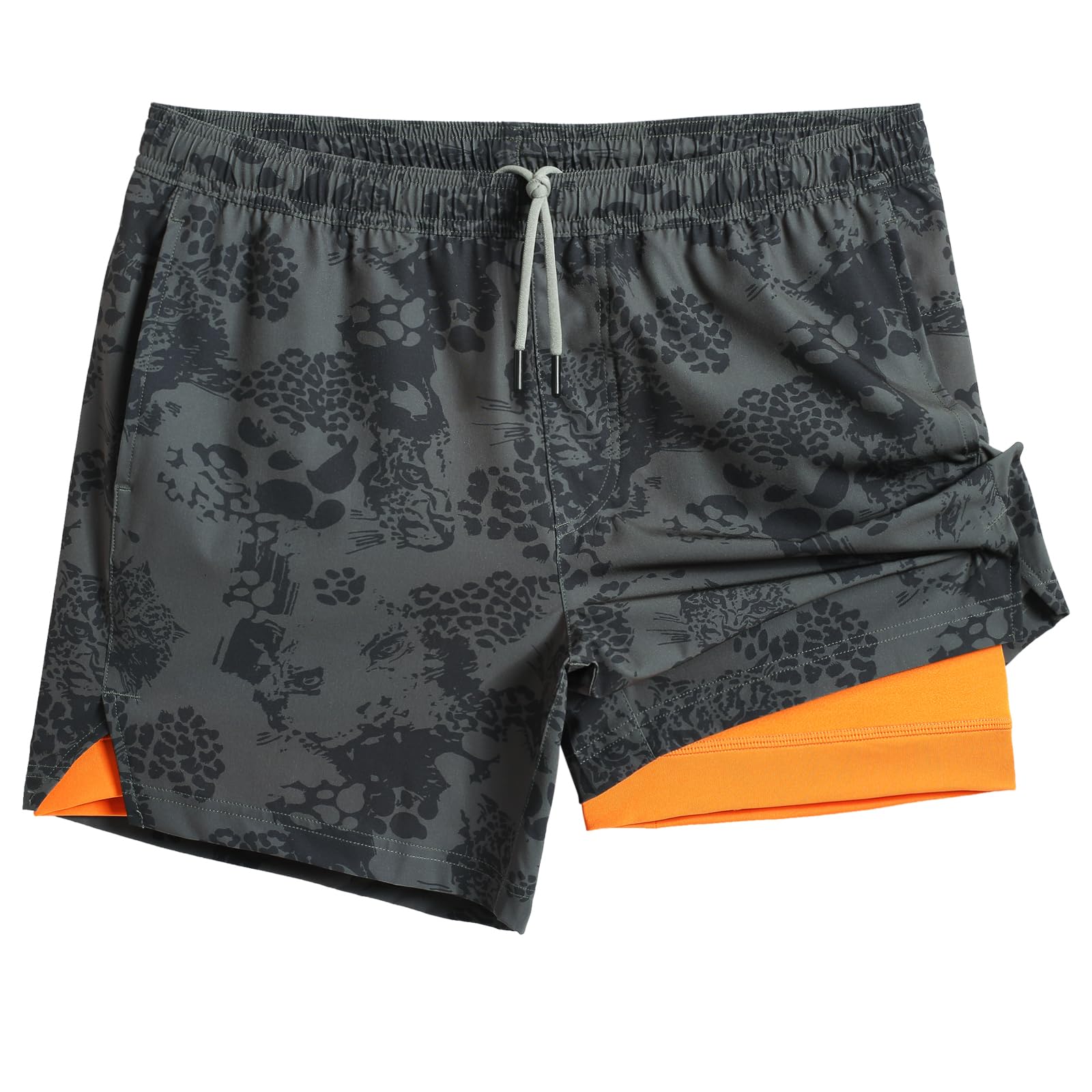 Maamgic Men's 5-Inch Quick Dry Gym Running Shorts - 2-in-1 Athletic Workout Shorts with Liner | Perfect for Jogging, Training & Outdoor Activities