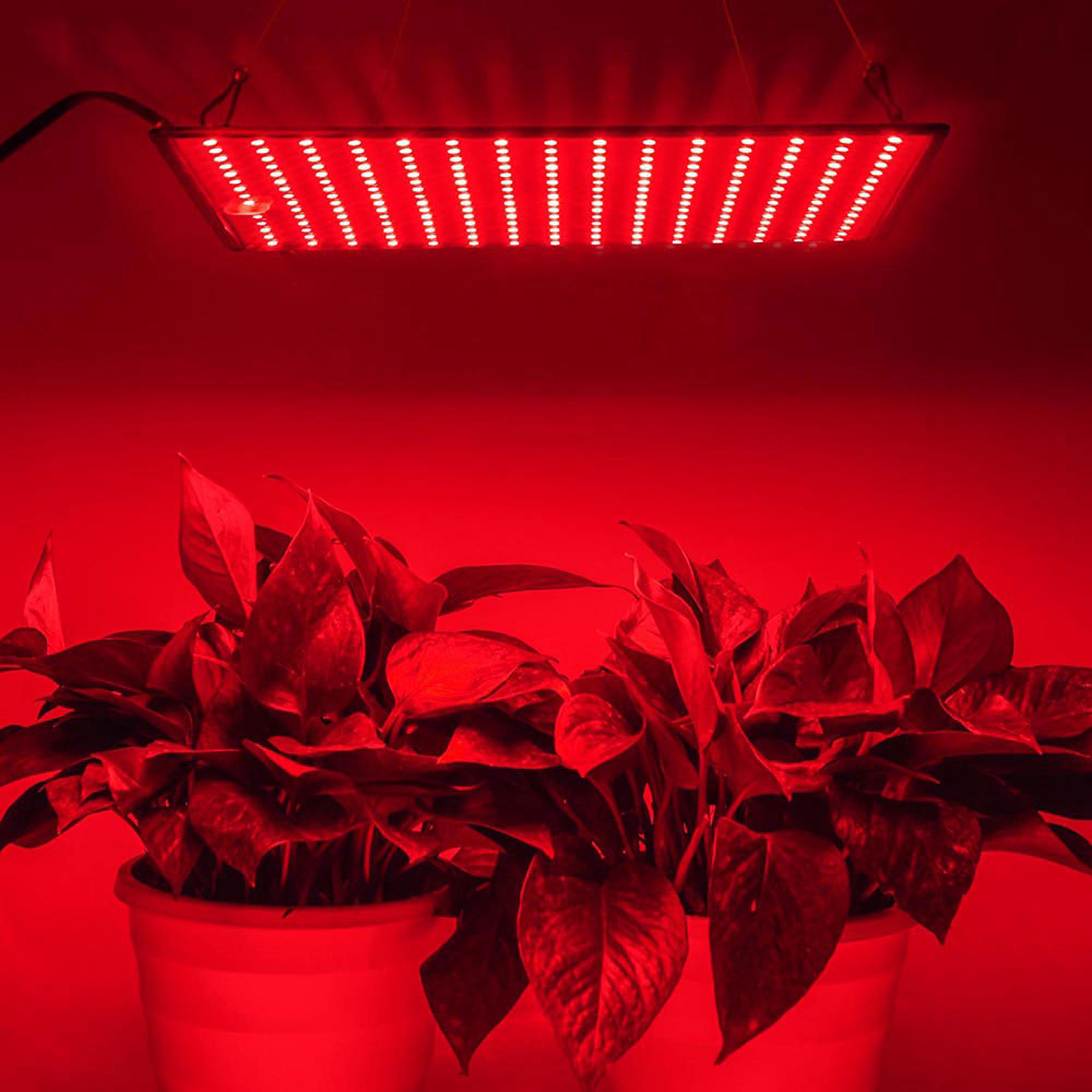 TheLAShop 225 LED Grow Light Panel - Ultra Thin Full Spectrum Plant Light with Blue & Red LEDs for Indoor Plants, Hydroponics, Greenhouses & Home Gardening