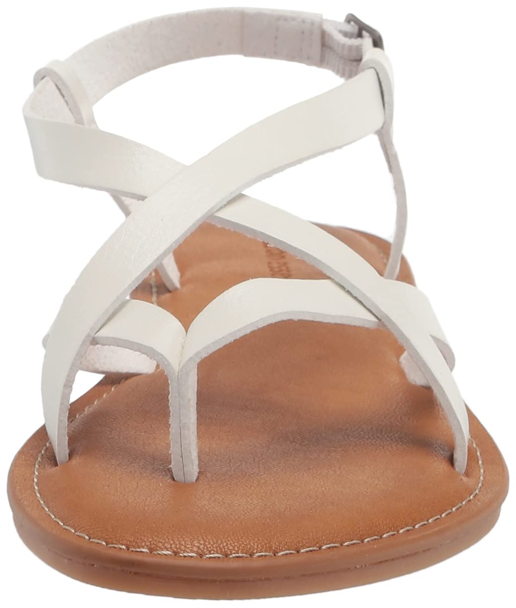 Amazon Essentials Women's Casual Strappy Sandals - Comfortable Summer Flat Sandals for Women, Breathable Lightweight Beach Walking Shoes | Perfect for Vacation, Poolside, and Everyday Wear