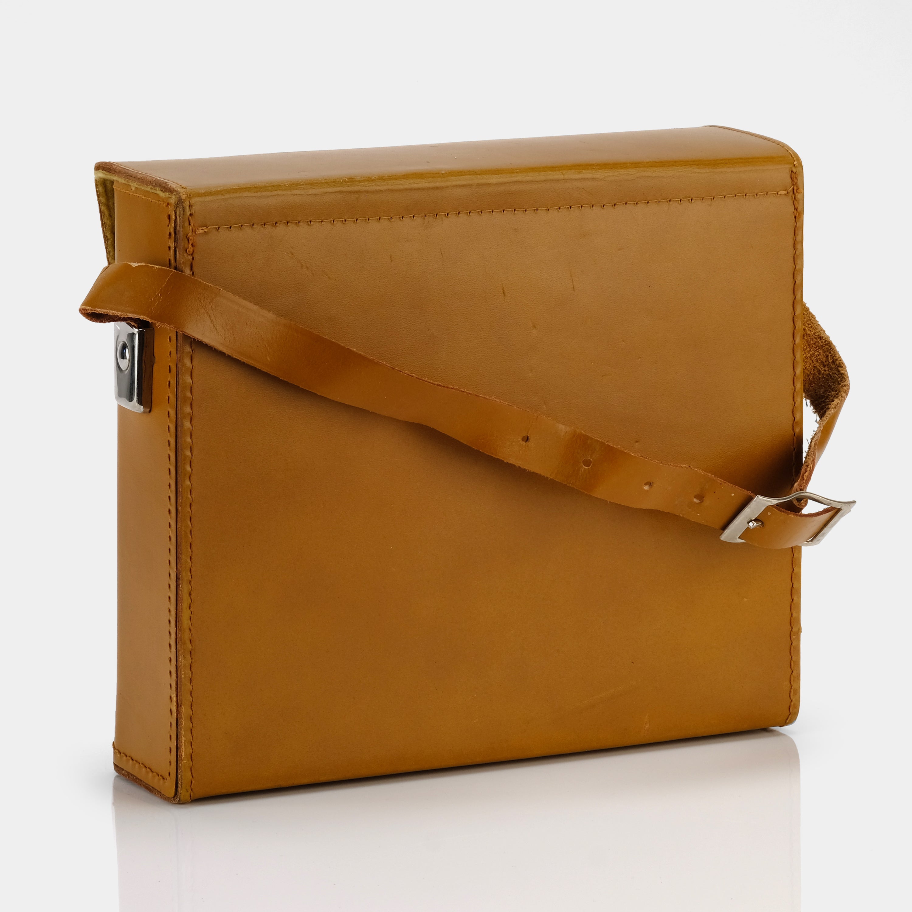 Premium Brown Leather Folding Instant Camera Case - Protective Cover for Fujifilm Instax Mini 9/11/40/90, Polaroid Now & OneStep+ - Perfect for Travel, Parties & Photo Walks