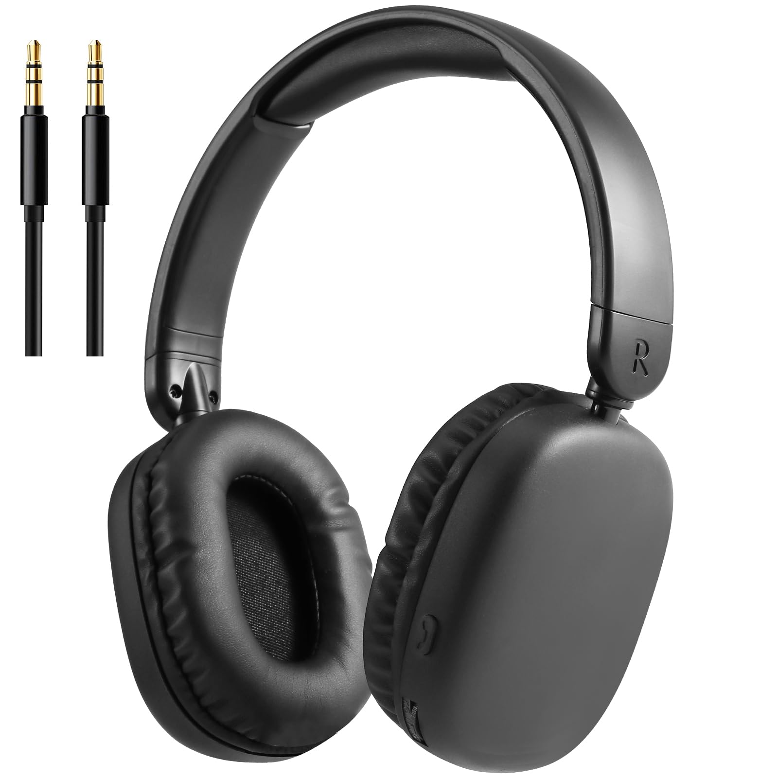 Wireless & Wired FM Radio MP3 Player Headphones with Deep Bass, Built-in Microphone & Micro SD Card Slot - Lightweight Over-Ear Headphones for Travel, Home, Gym, Office & Birthday Gifts - Perfect for Music Lovers, Commuters & Audiophiles