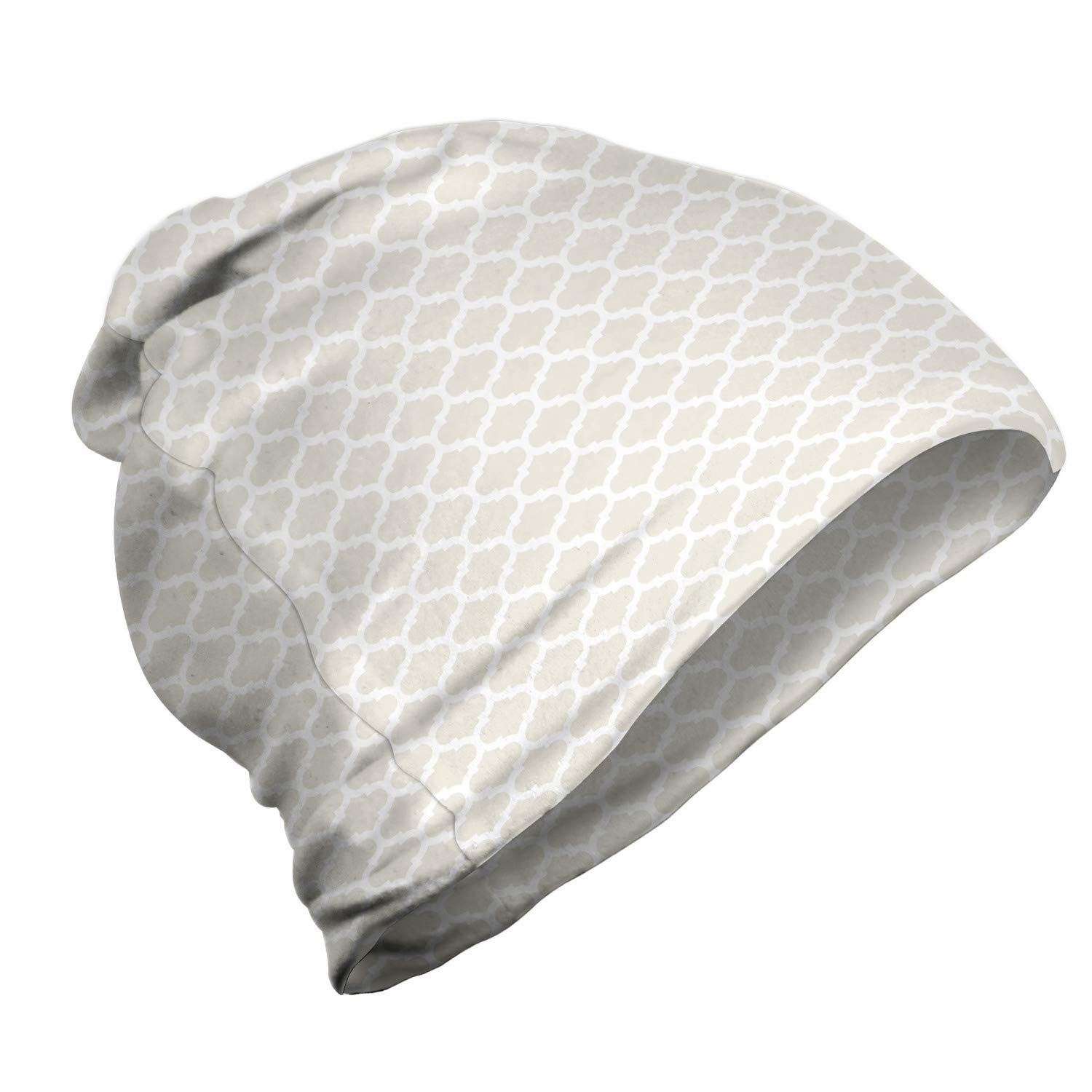 Ambesonne Unisex Winter Beanie - Soft Knit Hat with Classic Striped Design for Men & Women - Perfect for Hiking, Camping & Outdoor Activities in Cold Weather