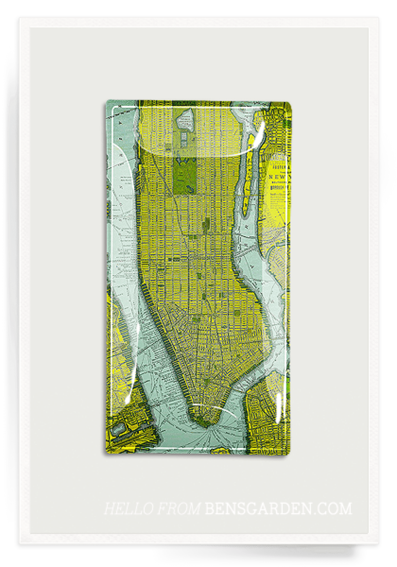 Vintage New York City Ferry Map No.1 - Decoupage Glass Serving Tray with Antique NYC Waterway Design - Perfect for Coffee Table Decor, Gift Giving & Coastal Home Accents