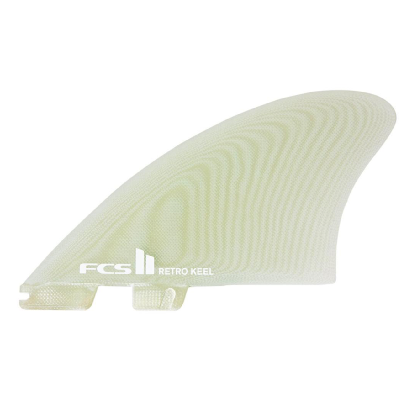 FCS II TWIN Retro PG Twin Fins - Clear Surfboard Fins for Classic Performance & Style - Perfect for Small to Medium Waves & Retro Surfing