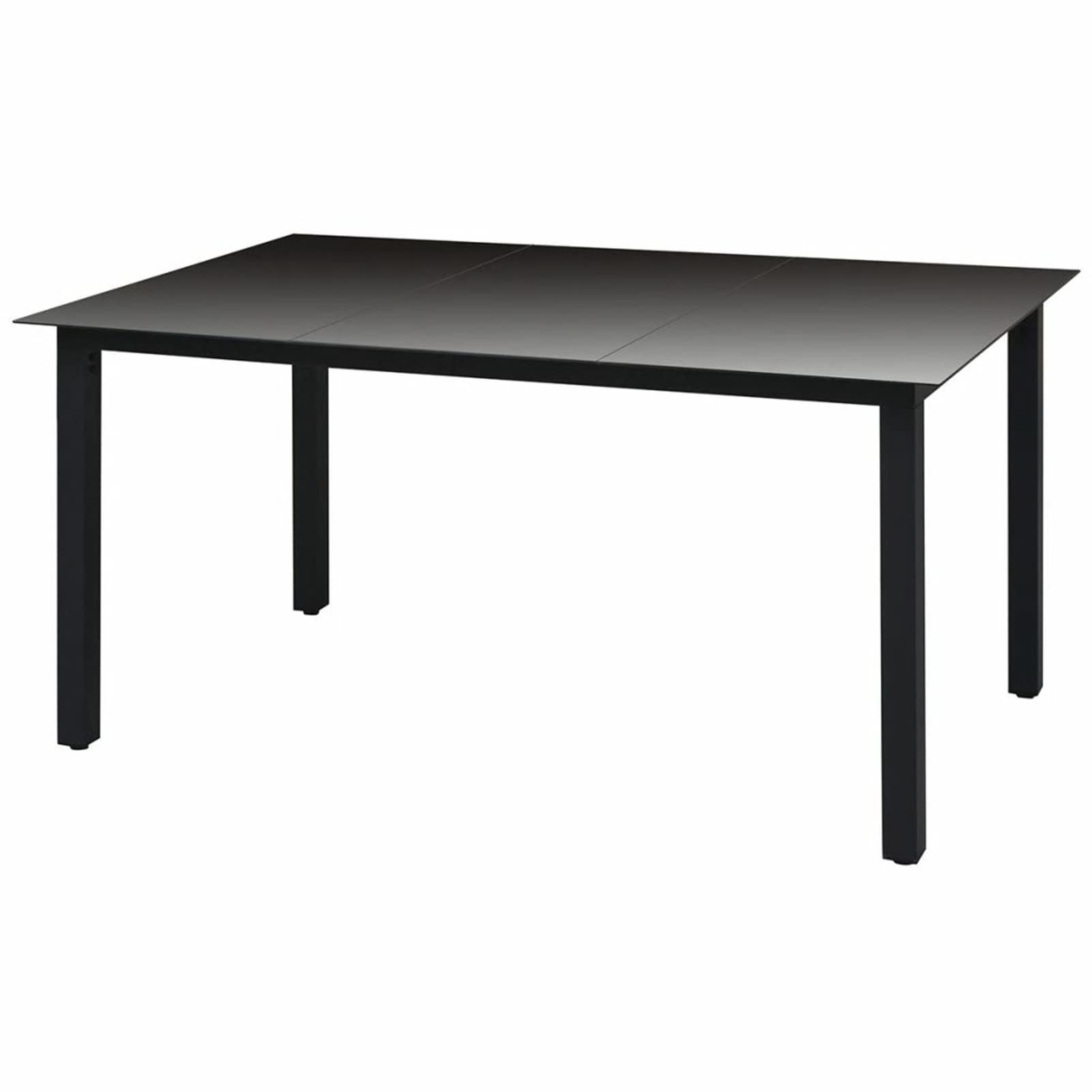 Weather Resistant Steel Patio Side Table - Small Outdoor End Table for Patio, Yard, Balcony & Garden - Durable Black Metal Side Table (59.1