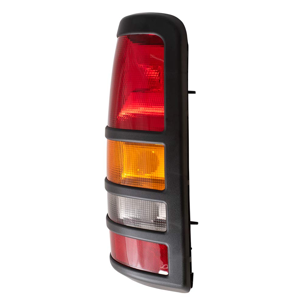Brock Replacement Tail Lights Set for 2001-2003 Chevy Silverado & GMC Sierra 3500 Fleetside Pickup Truck - Driver & Passenger Side (Part #19169019, 19169020) - Durable Aftermarket Upgrade for Improved Visibility & Style