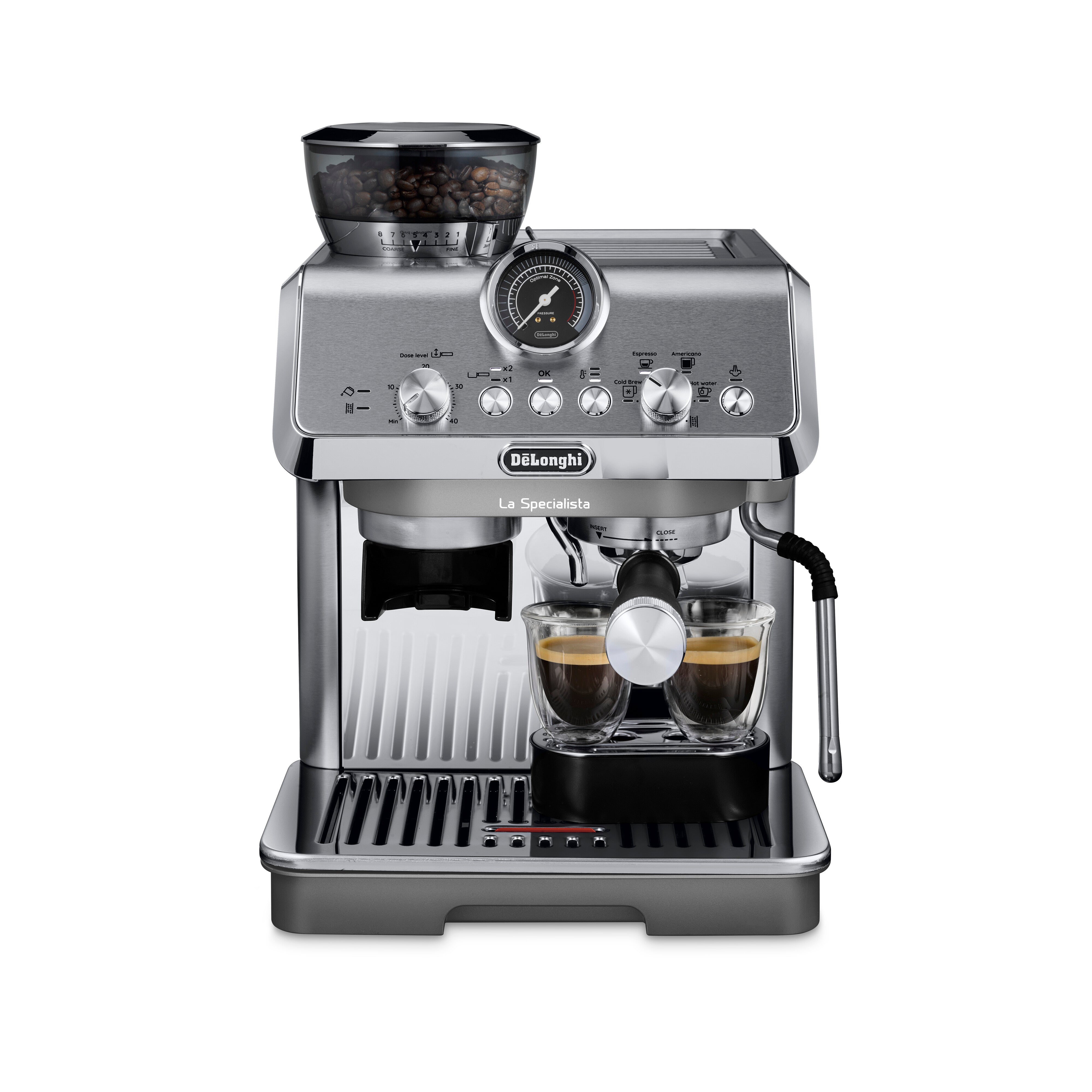 De'Longhi EC9255.M La Specialista Arte Evo Espresso Machine - Professional Barista Coffee Maker with Built-in Grinder & Milk Frother for Home & Office Use