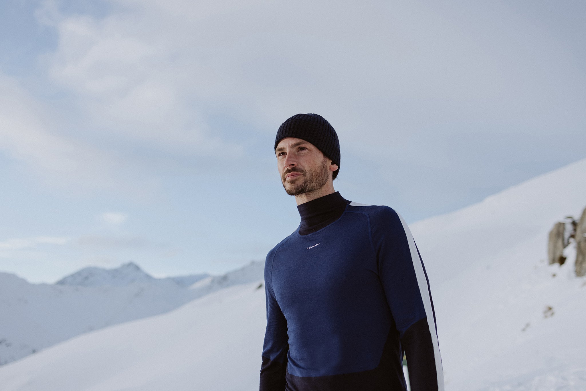 200 Sonebula Men's Long Sleeve Crewneck Base Layer Top - Thermal Underwear for Cold Weather, Hiking & Outdoor Activities