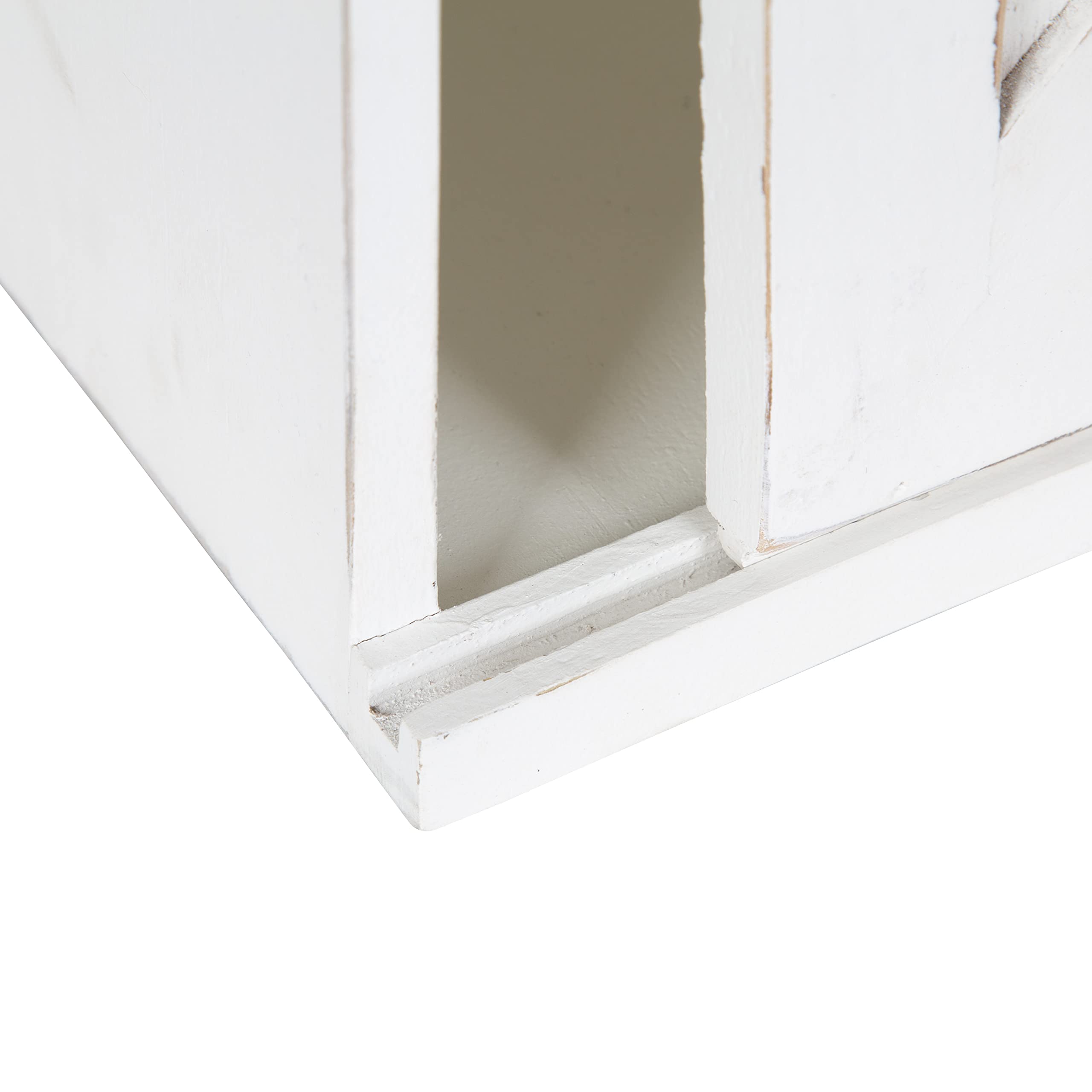 Kate and Laurel Cates Rustic Sliding Door Floating Wall Cabinet - 30
