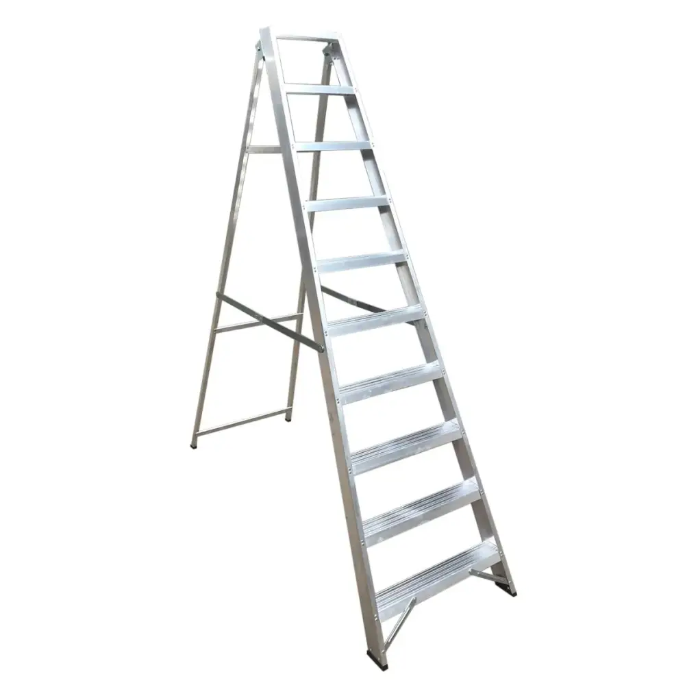 Climb It Aluminum Swingback Stepladder - Lightweight Folding Ladder for Home, Garage & Workshop Use
