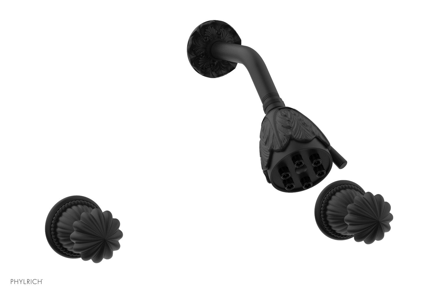 GEORGIAN & BARCELONA Two Handle Shower Set K3361 - Chrome Bathroom Faucet with Cross Handles for Modern & Traditional Home Decor - Perfect for Master Bath, Guest Bath, and Spa-Like Showers