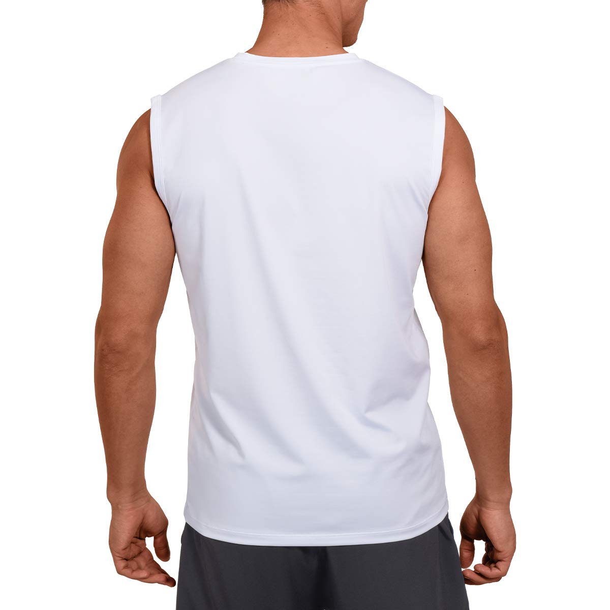 M MOTEEPI Men's Sleeveless Muscle Shirts - Quick Dry Workout Tank Tops for Gym, Running & Athletic Training - Breathable Performance Shirts for Men