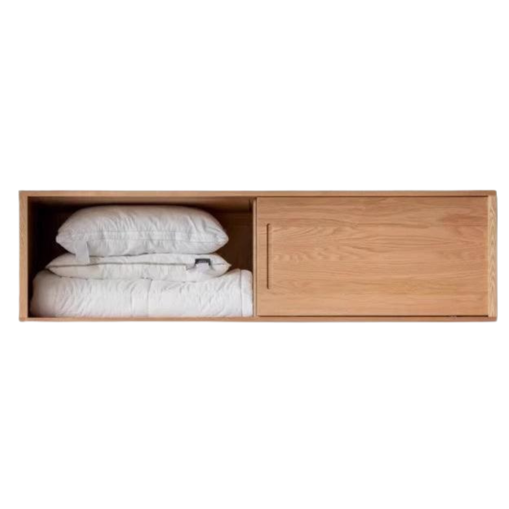 78.7x24.8x19.7 inch / 200x63x50 cm / Natural Wood color / sliding door top cabinet