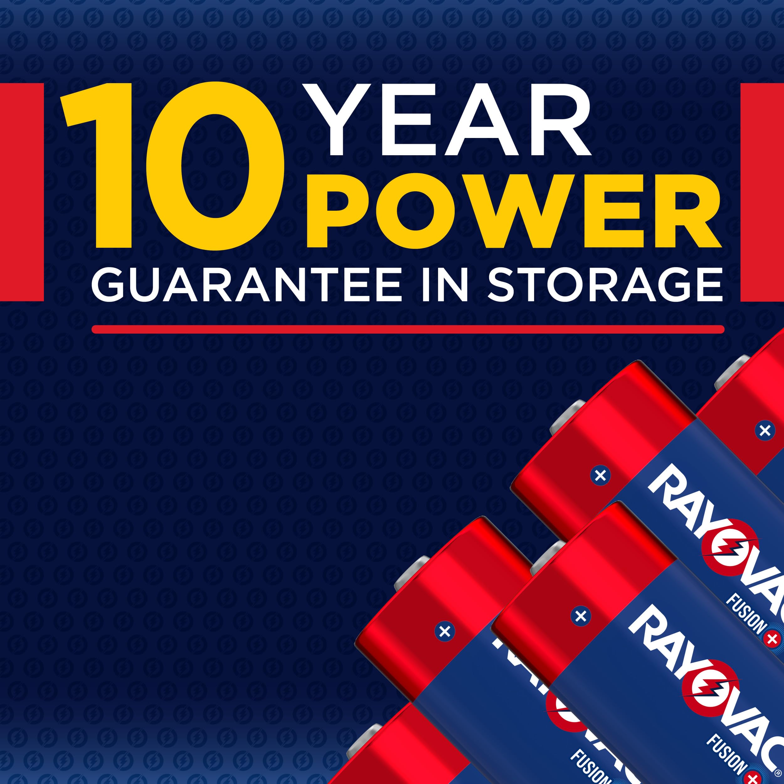 Rayovac Fusion C Batteries - Premium Alkaline C Cell Batteries (4 Pack) - Long Lasting Power for Flashlights, Toys, Radios & Emergency Devices