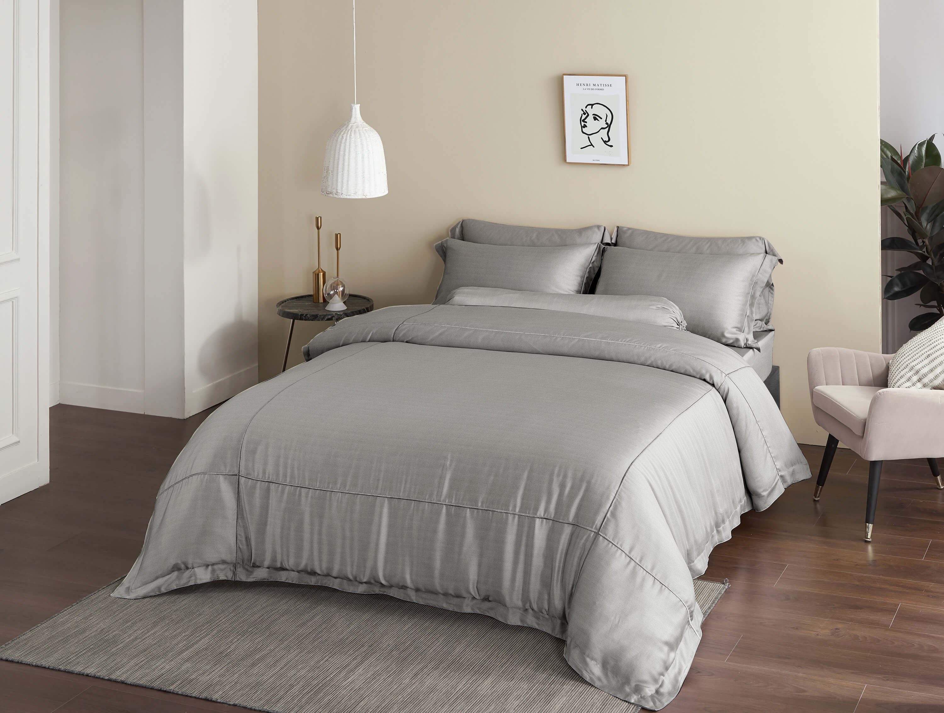 Premium TENCEL™ Fitted Sheet Set with Gilden Lining - Soft, Breathable & Wrinkle-Resistant Bedding for Luxurious Comfort - Perfect for Master Bedrooms, Guest Rooms & Hotels